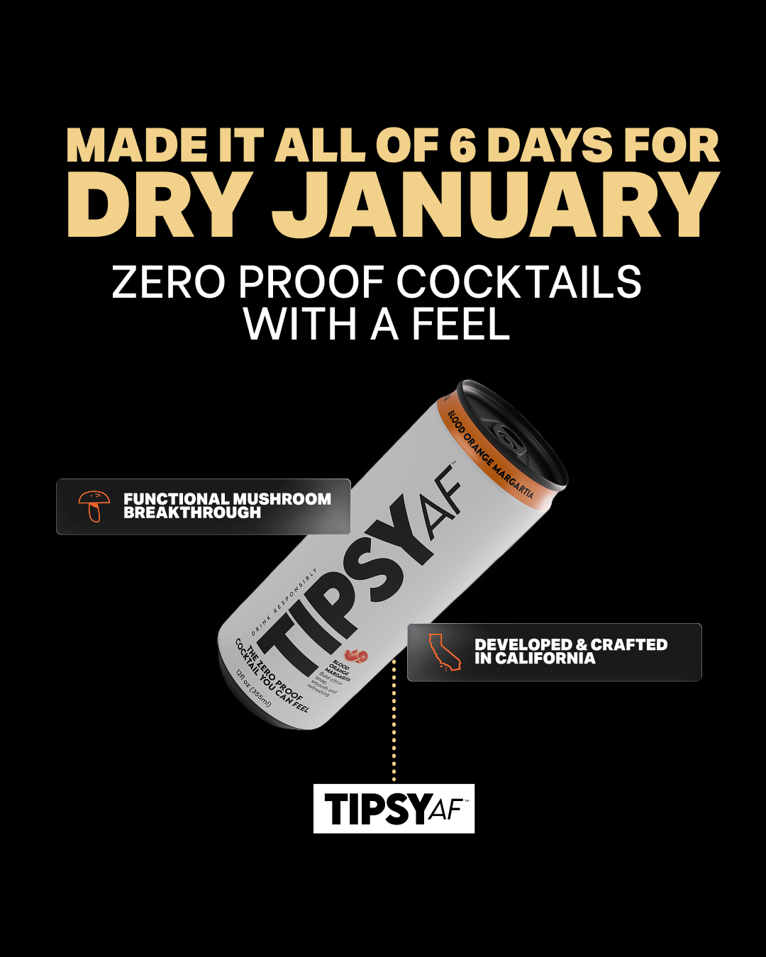 Tipsy AF Facebook ad