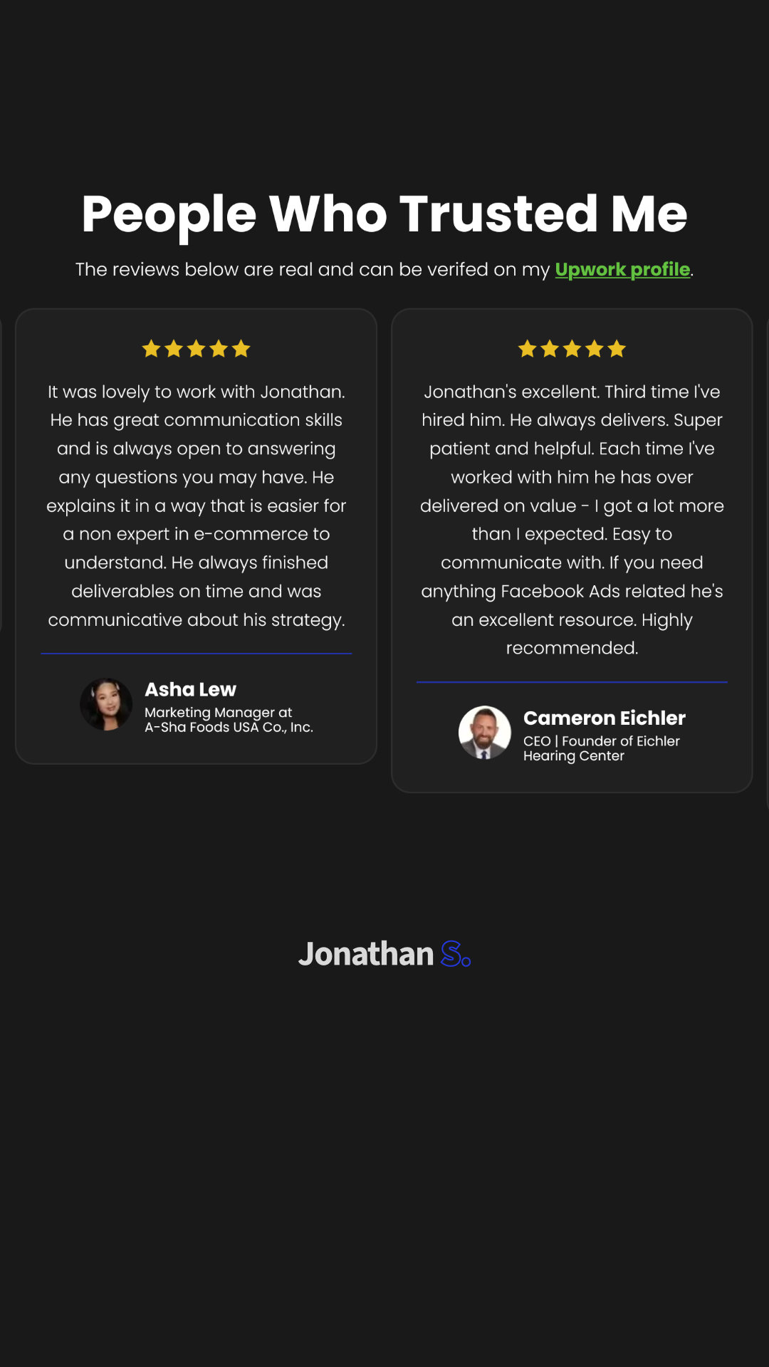 Jon the Freelancer - Meta Ads Expert Facebook ad