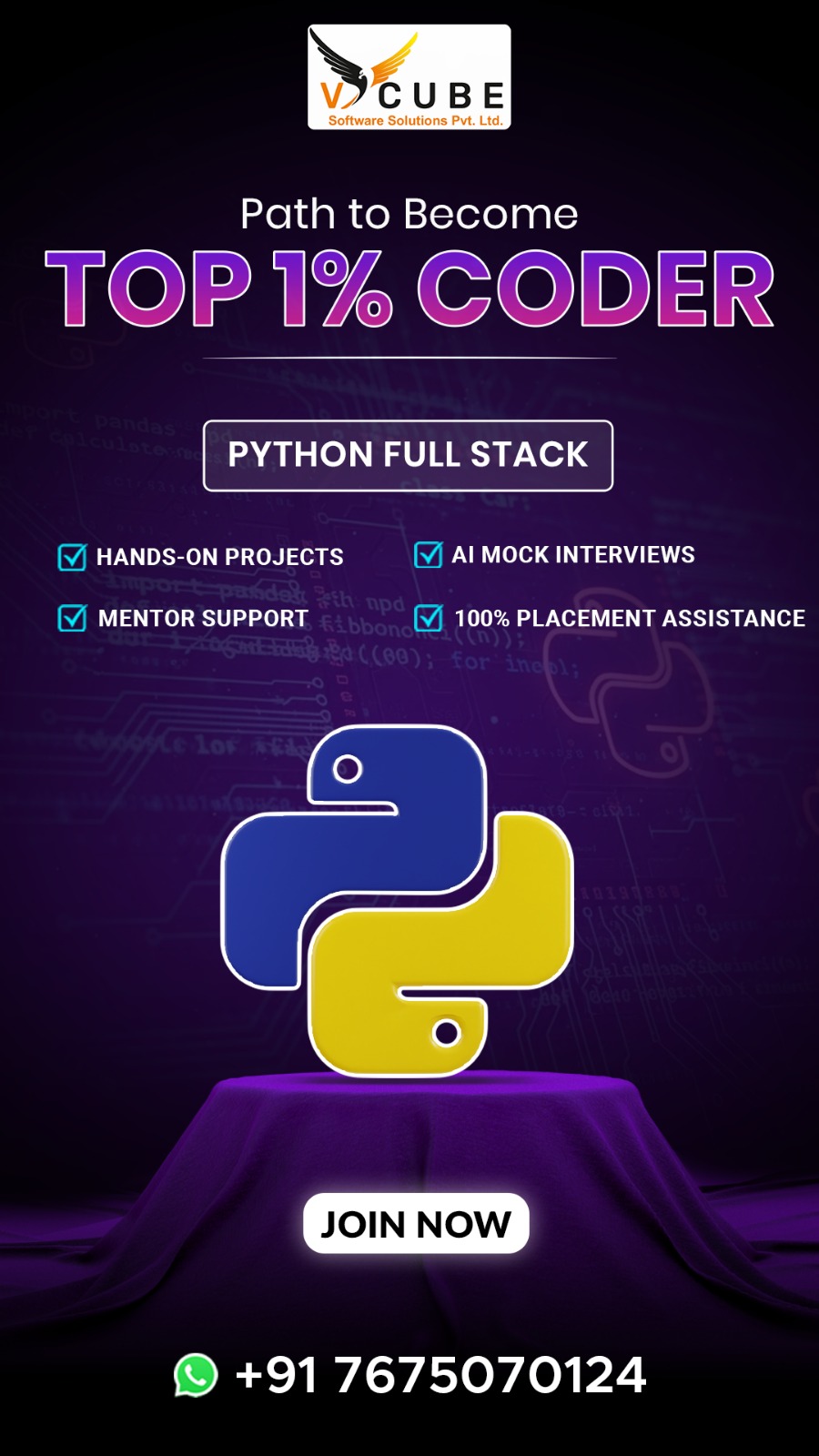 V Cube Software Solutions Pvt Ltd Facebook ad
