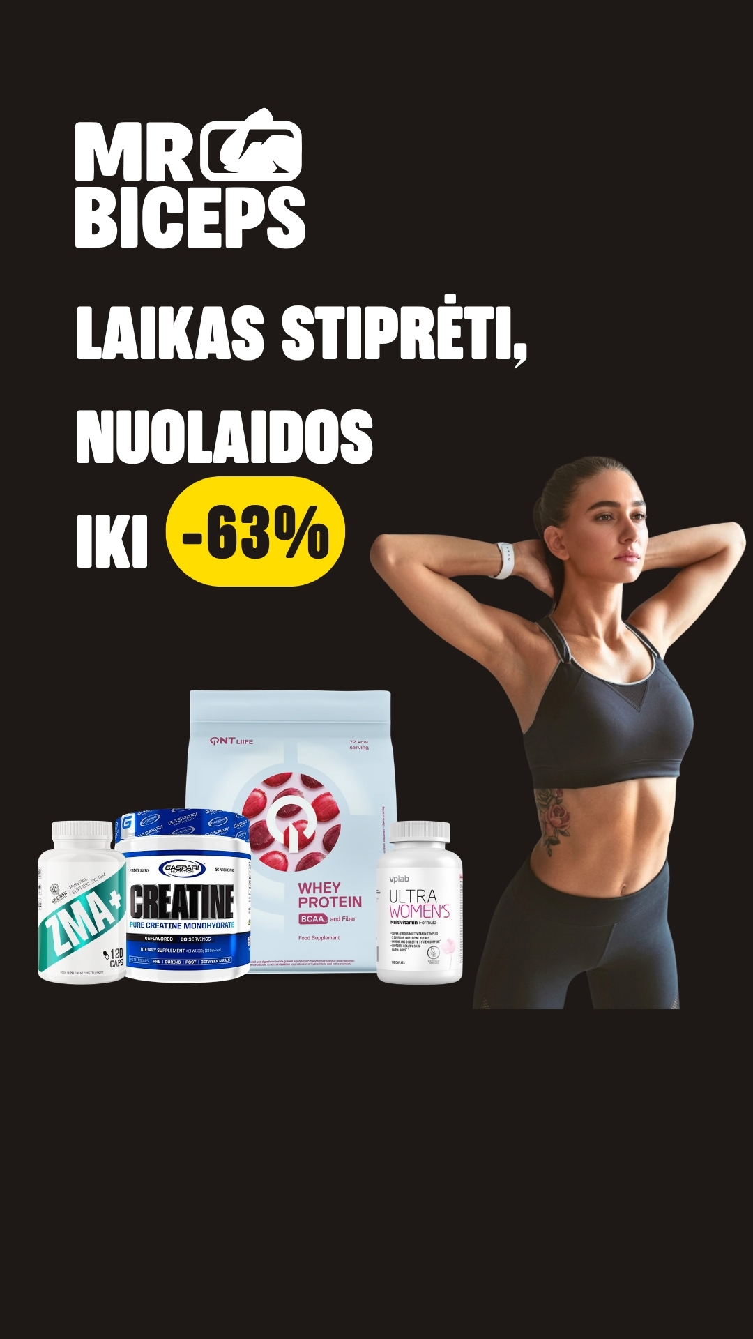 MrBiceps - Maisto Papildai Facebook ad
