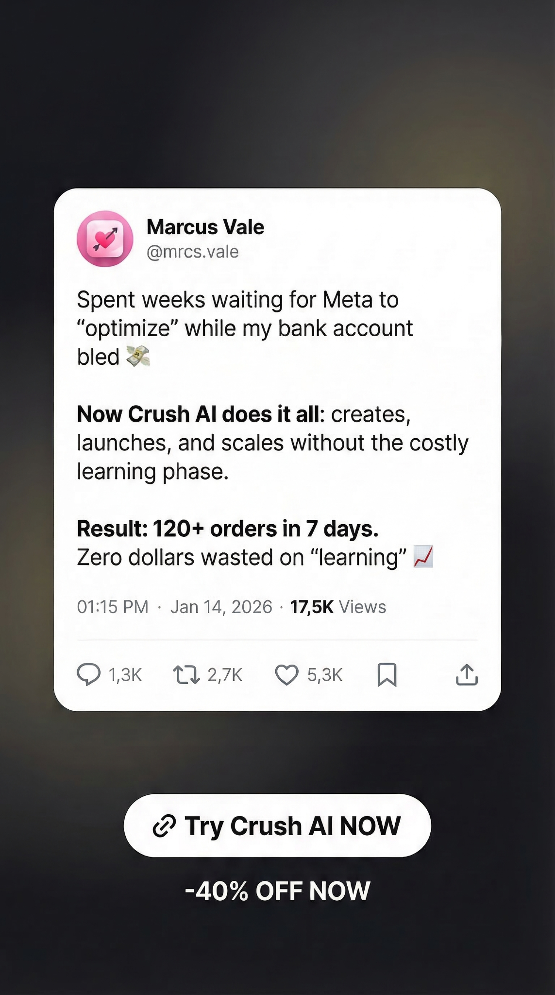 Mike Johnson - AI Marketing Facebook ad