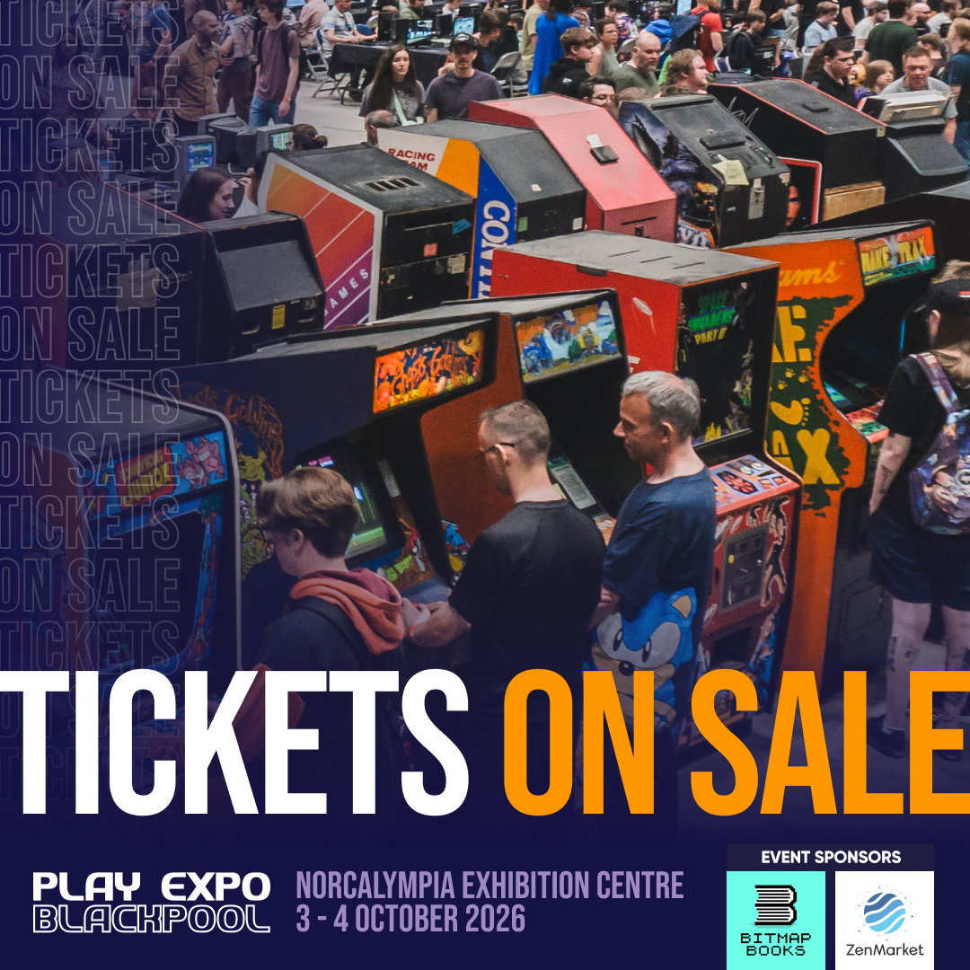 PLAY Expo Blackpool Facebook ad: Arcades, Pinball & Retro Games