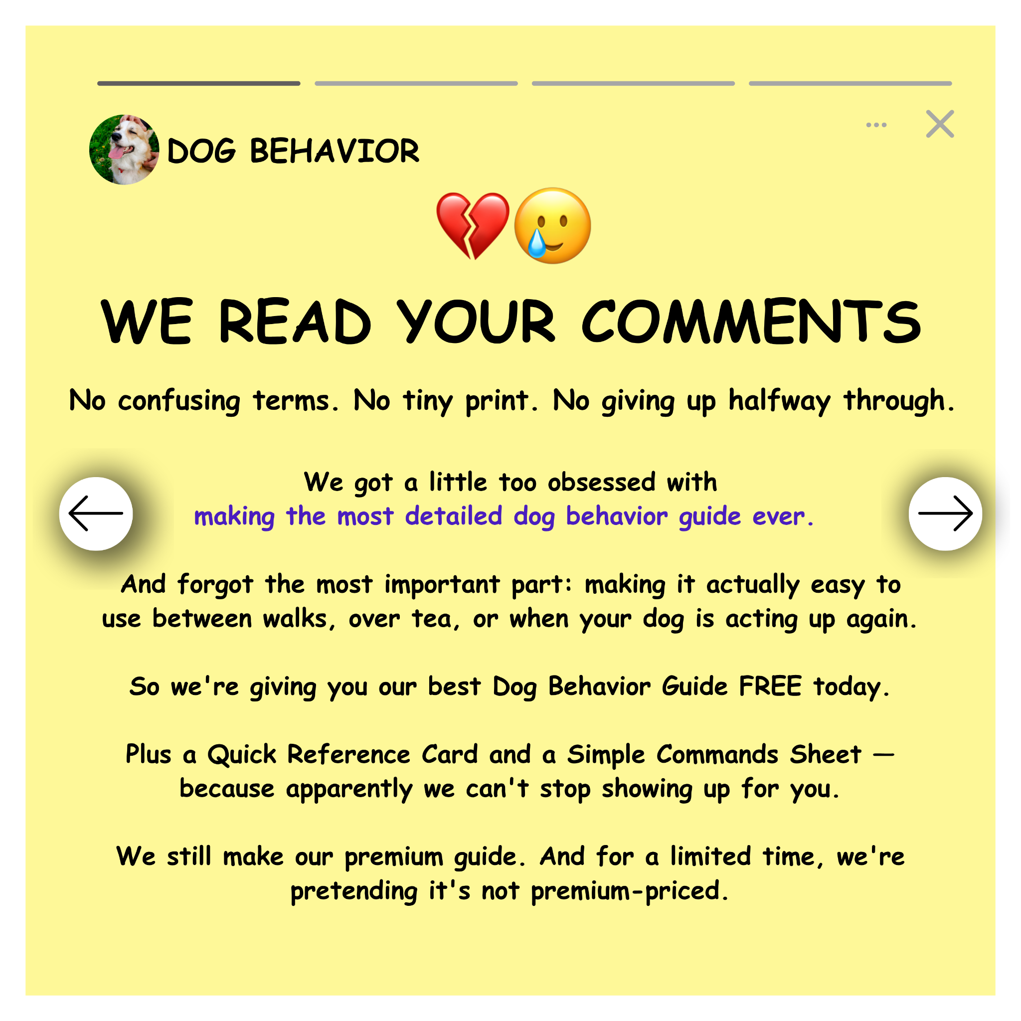 Preety Paws Facebook ad: Free Today!