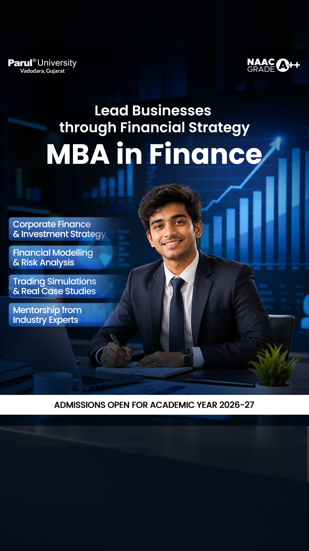 Faculty of Management Studies - Parul University Facebook ad from May 26, 2026
