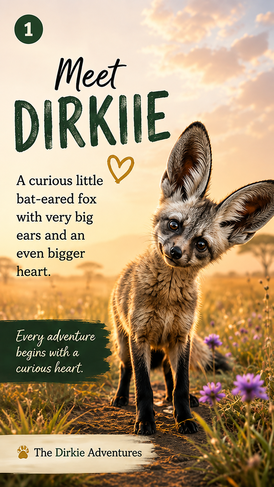 The Dirkie Adventures Facebook ad: Meet Dirkie, A Little Adventure from the African Veld