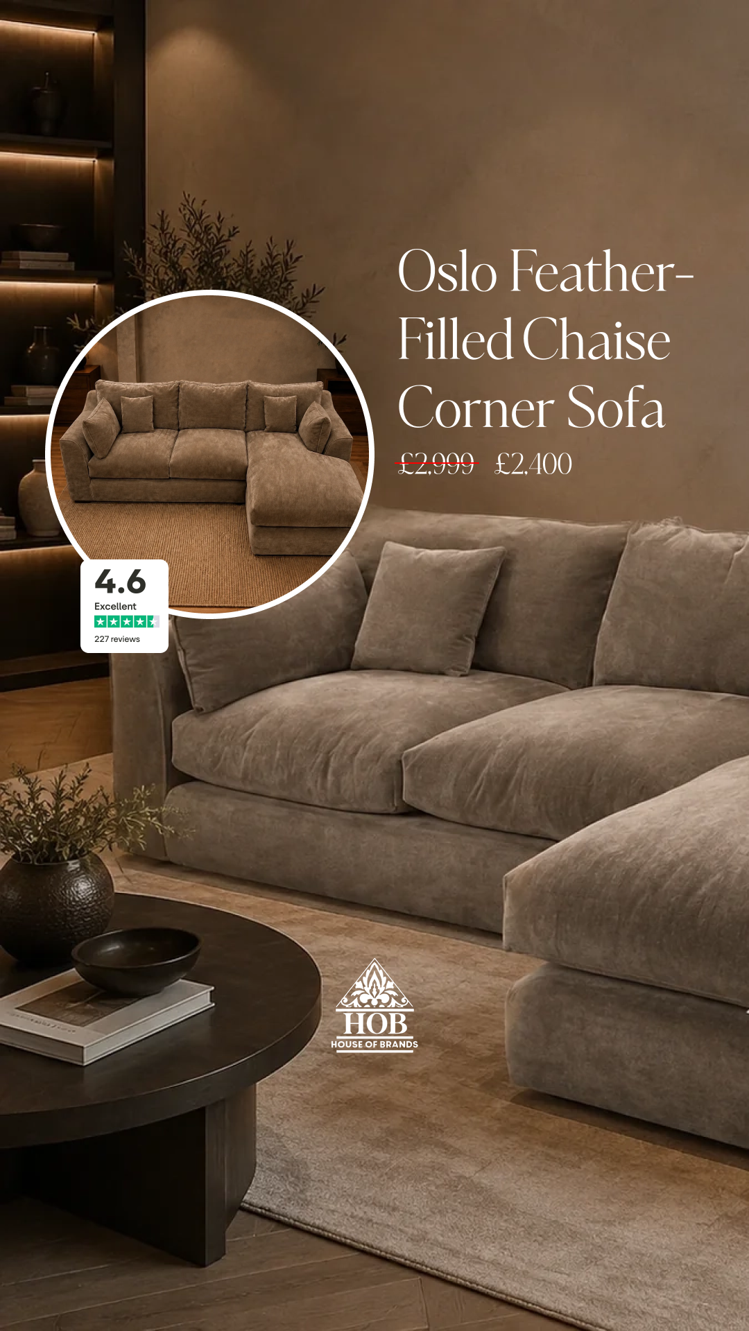 House Of Brands Facebook ad: Sink Into Pure Cloud-Like Comfort