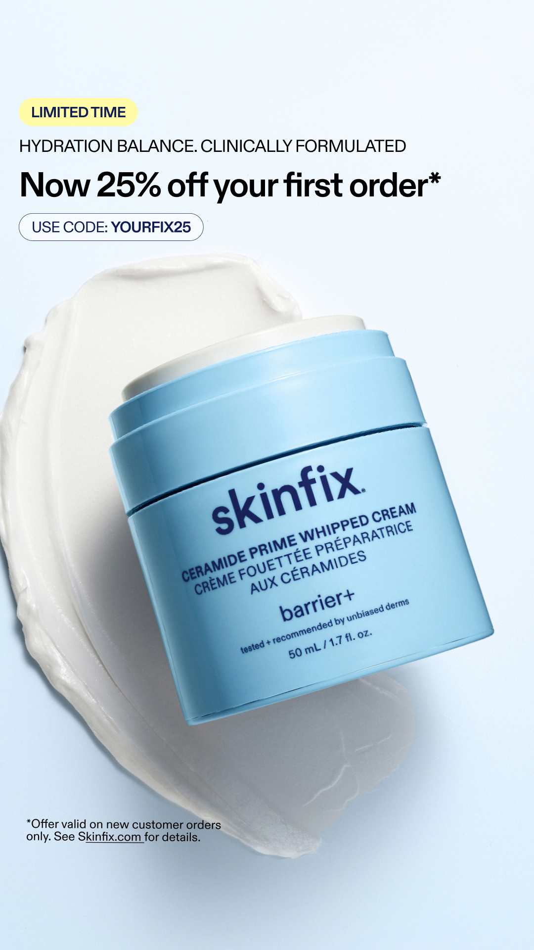 Skinfix Inc. Facebook ad