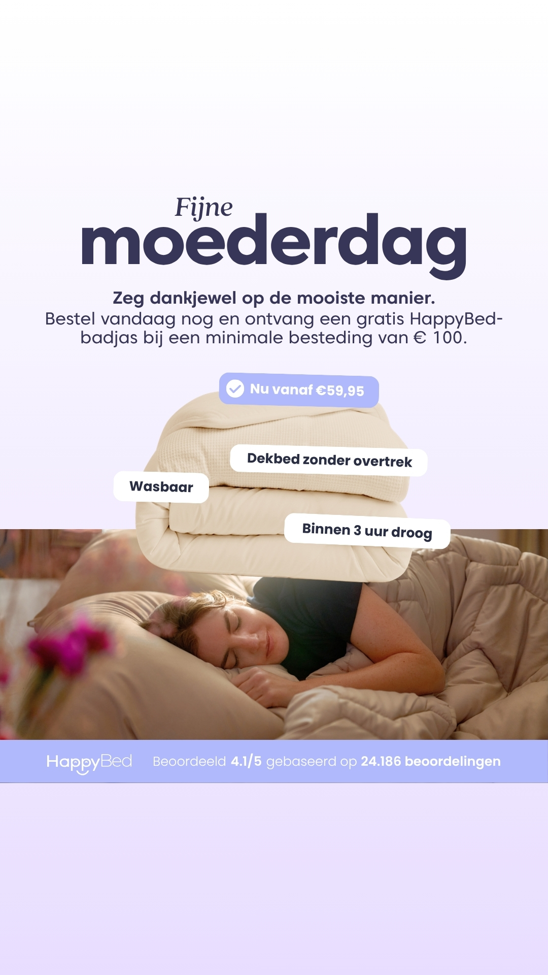 HappyBed Facebook ad