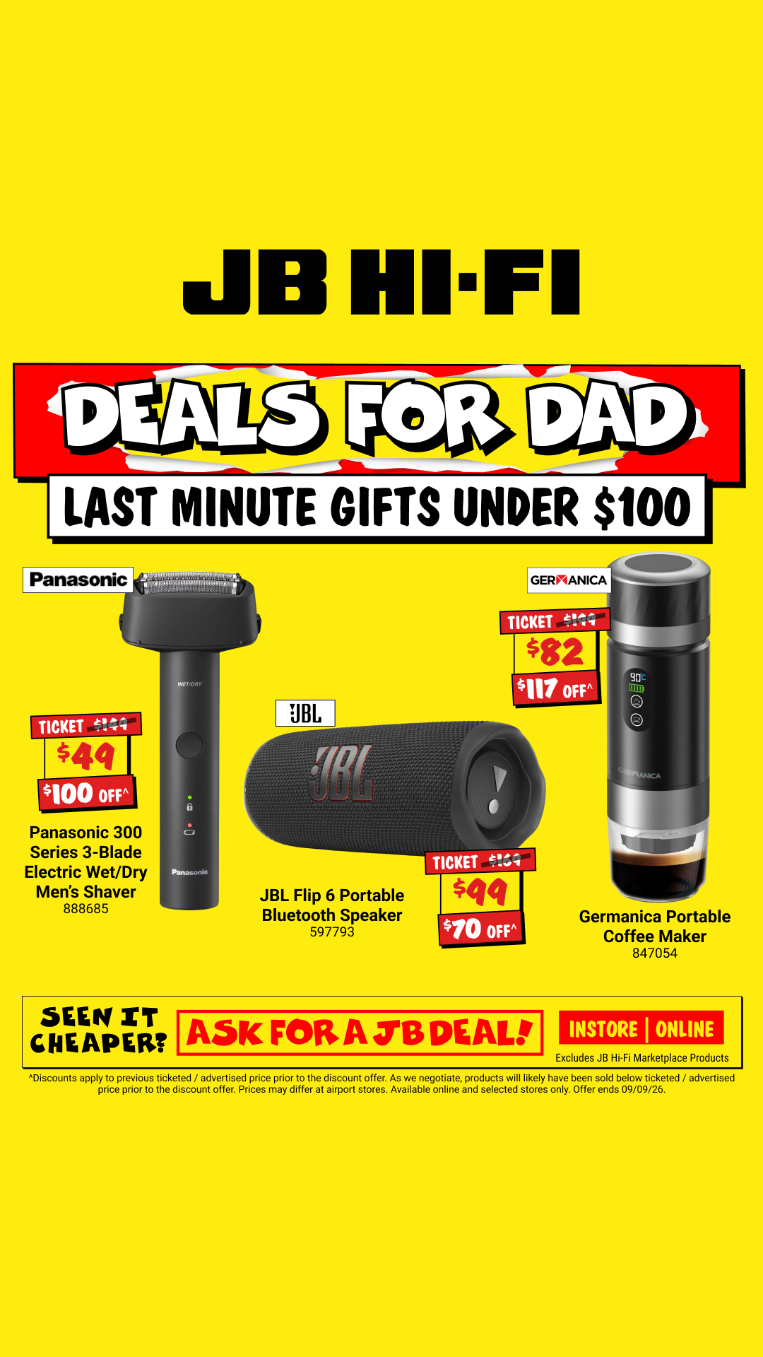 JB Hi-Fi Facebook ad