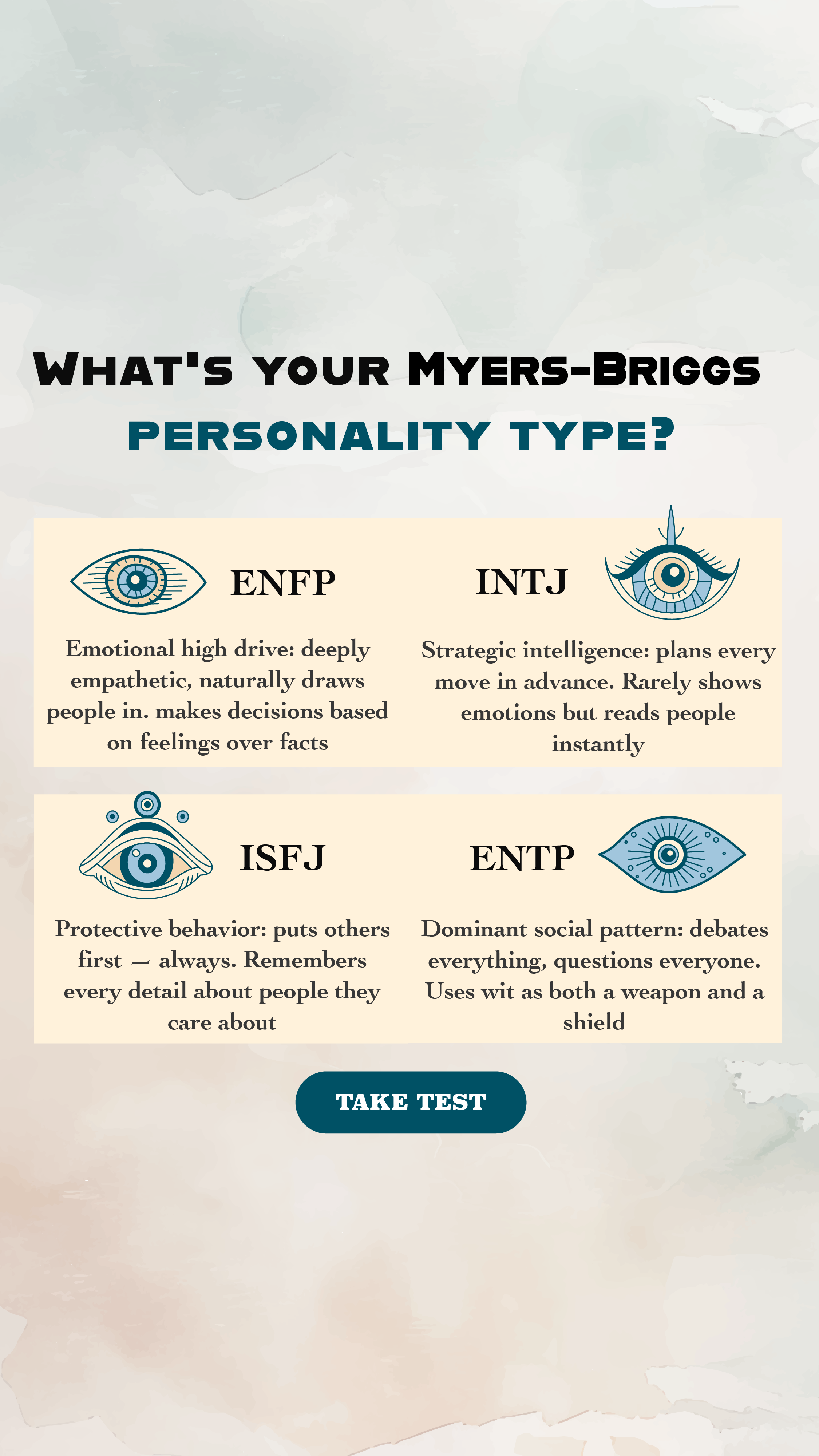 Personality Type Facebook ad