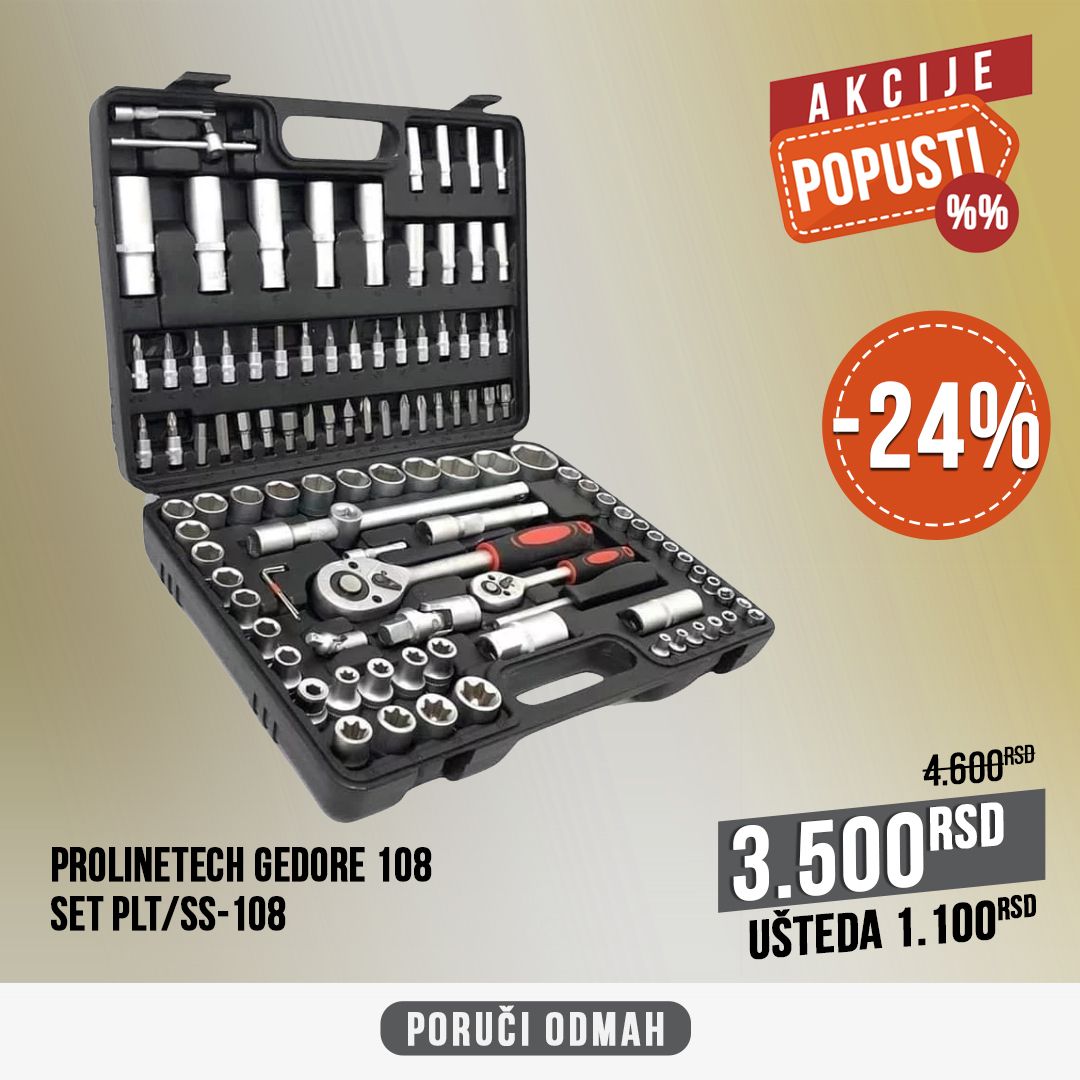 Akcije i popusti Facebook ad: Set gedora 108 na Popustu!
