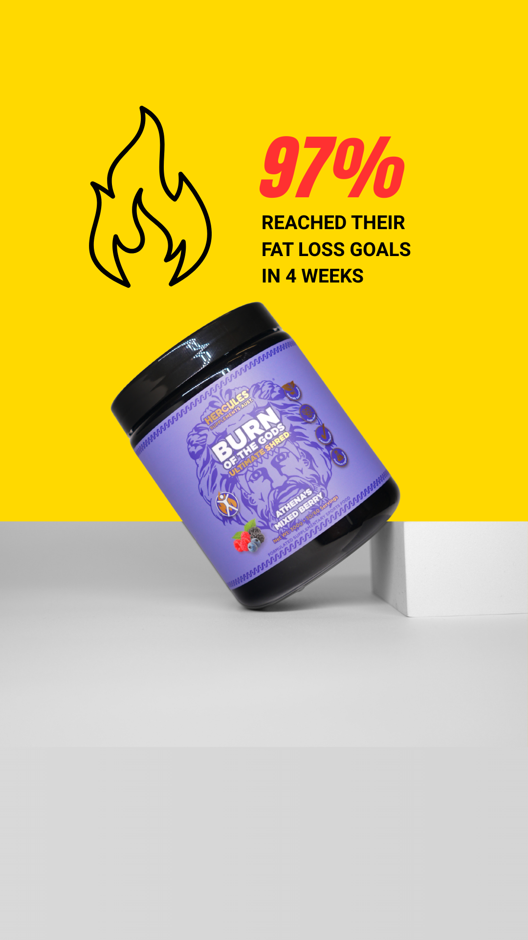 Hercules Supplements Aust Facebook ad