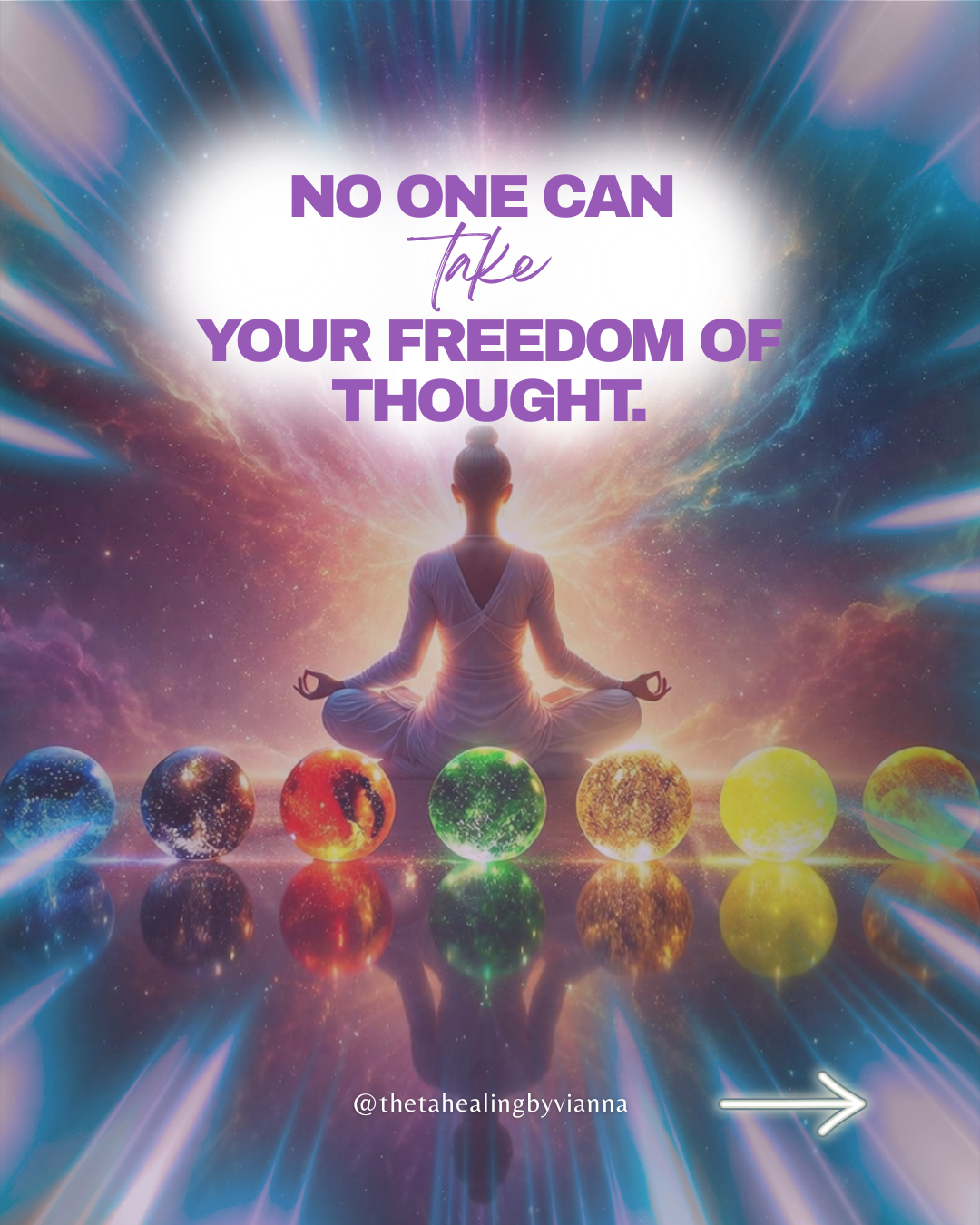 ThetaHealing by Vianna Stibal Facebook ad: No one can take your freedom of thought…