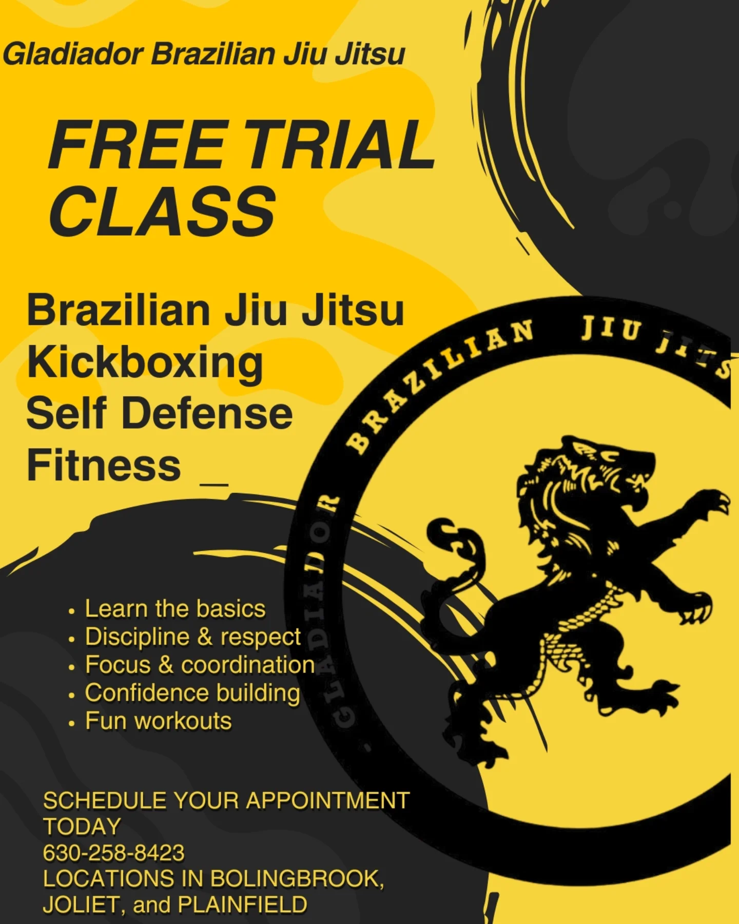 Gladiador Brazilian Jiu Jitsu Academy Facebook ad