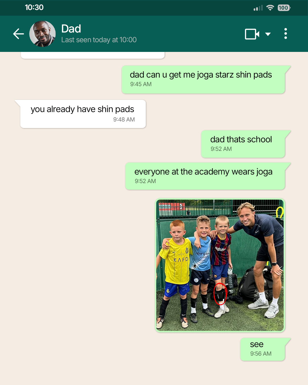 JOGA Starz Facebook ad: The #1 kids shin pad in the UK