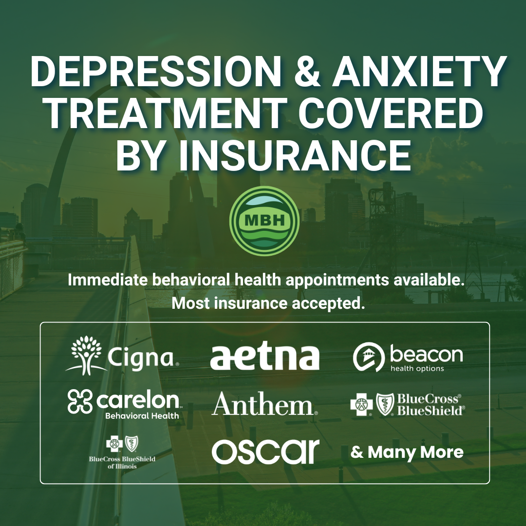 Missouri Behavioral Health Facebook ad: Depression & Anxiety Care Covered by Insurance