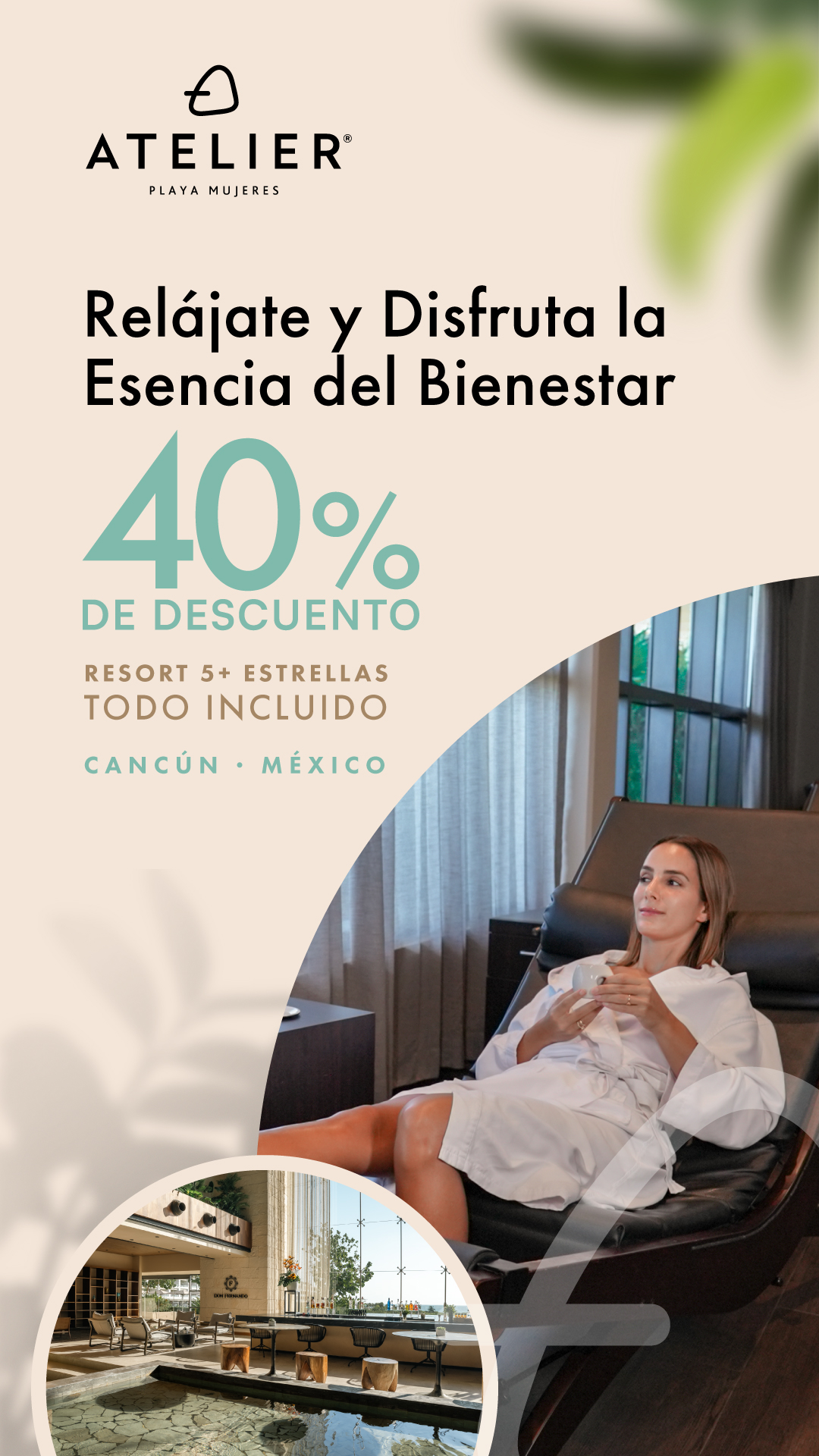 ATELIER Playa Mujeres Facebook ad from Nov 3, 2025