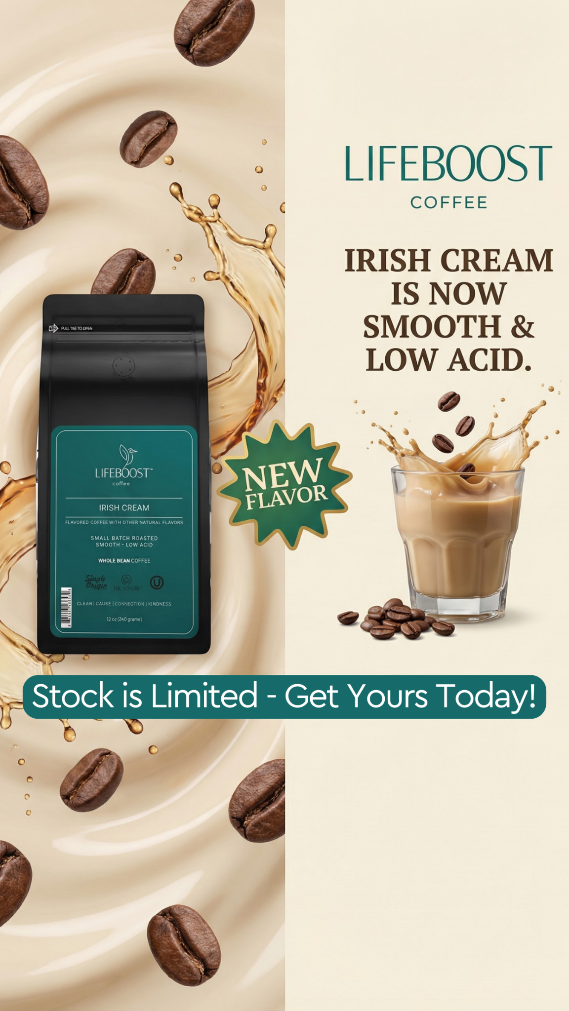 Lifeboost Coffee Facebook ad