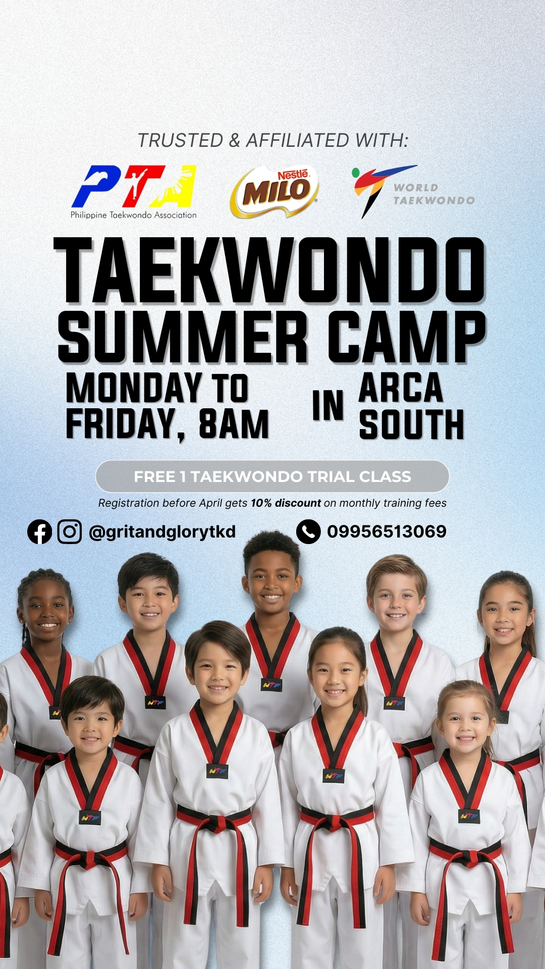 Grit & Glory Taekwondo Facebook ad: Not sure if Taekwondo is right for your…