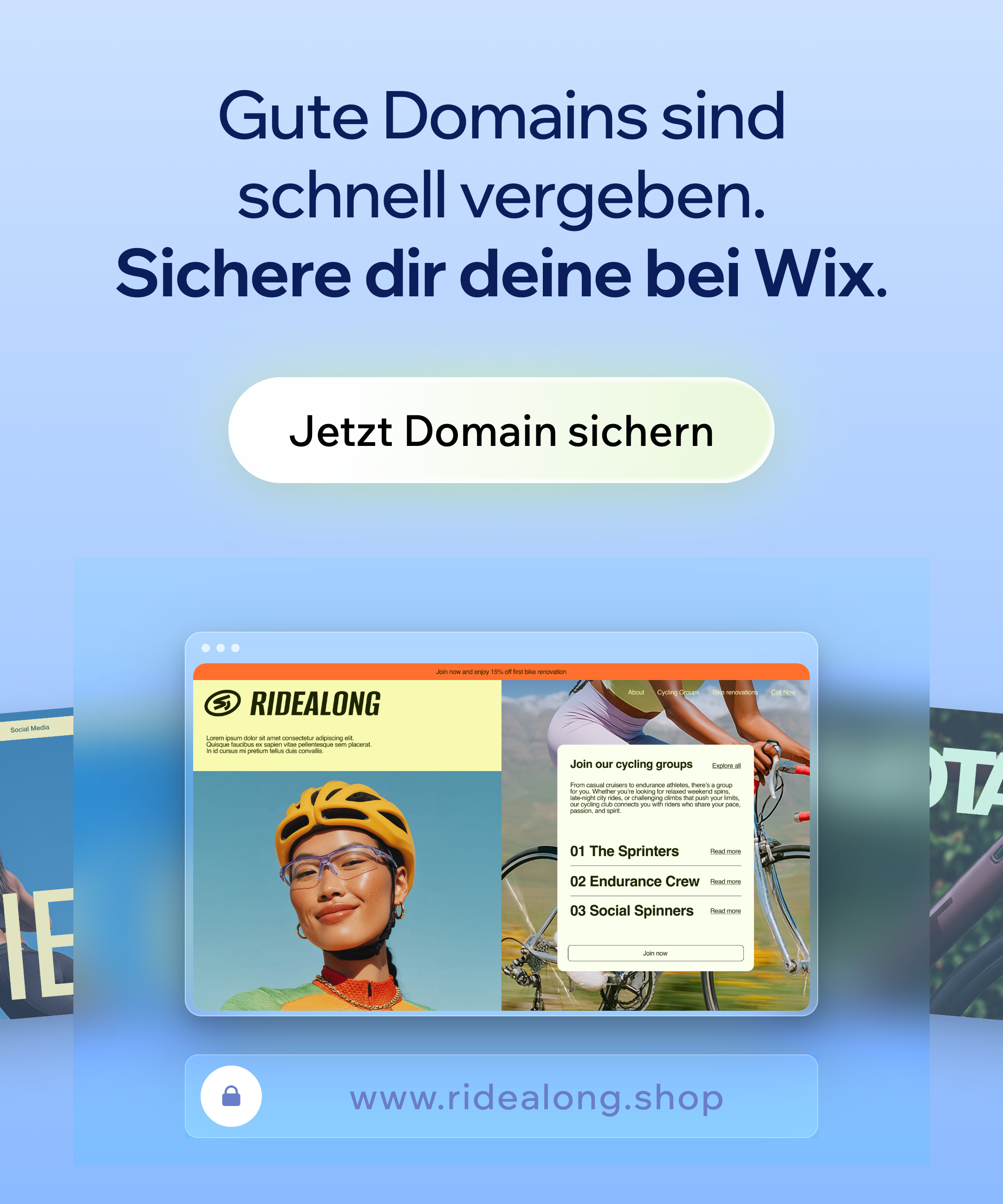 Wix Facebook ad