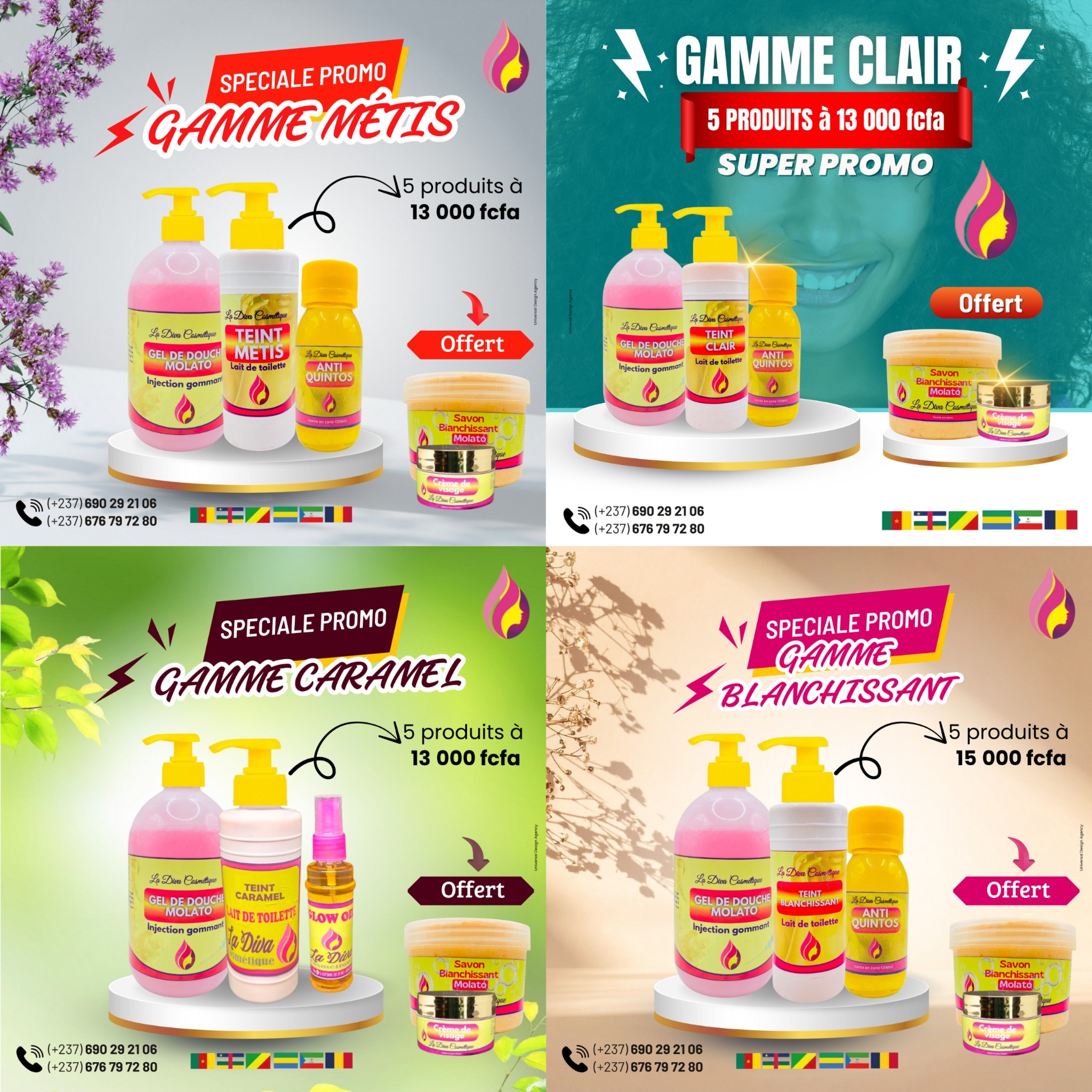 La diva cosmétique Africa Facebook ad: PROMO PROMO PROMO