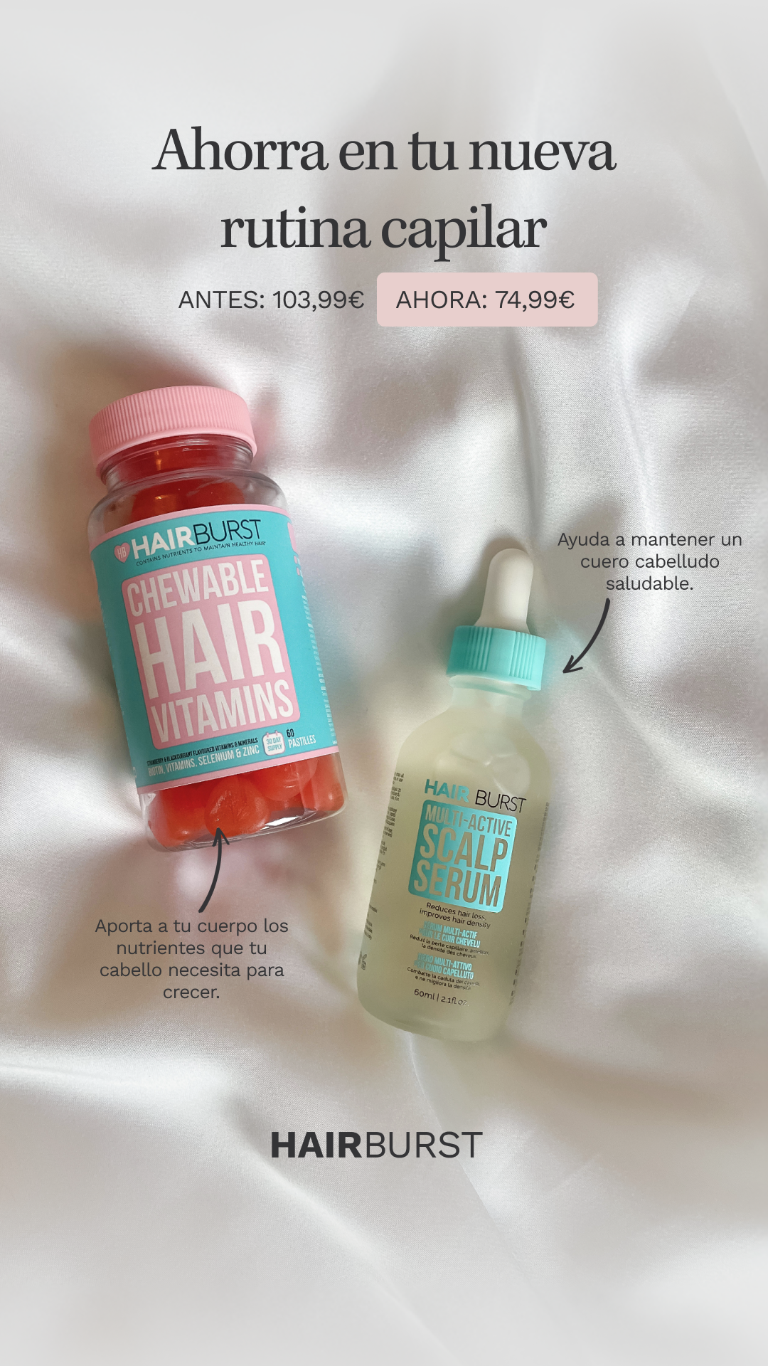 Hairburst España Facebook ad