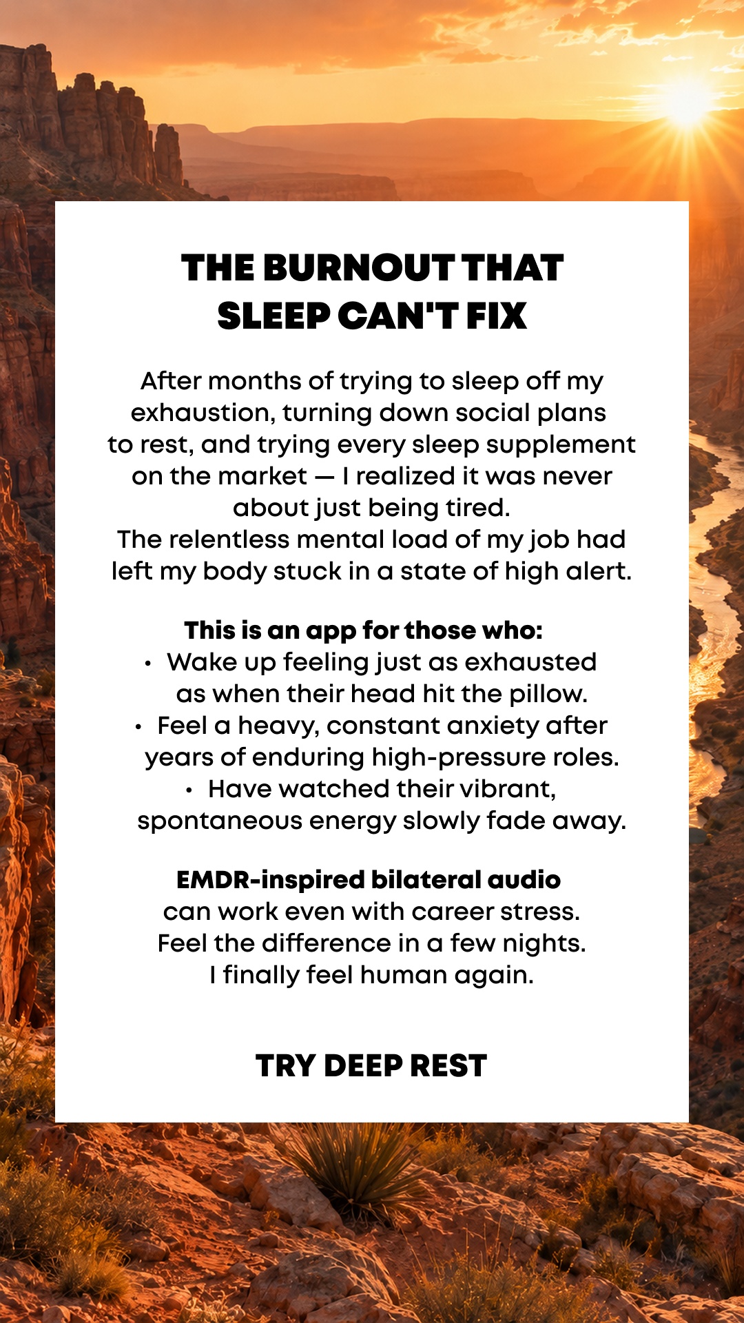 Calm Facebook ad