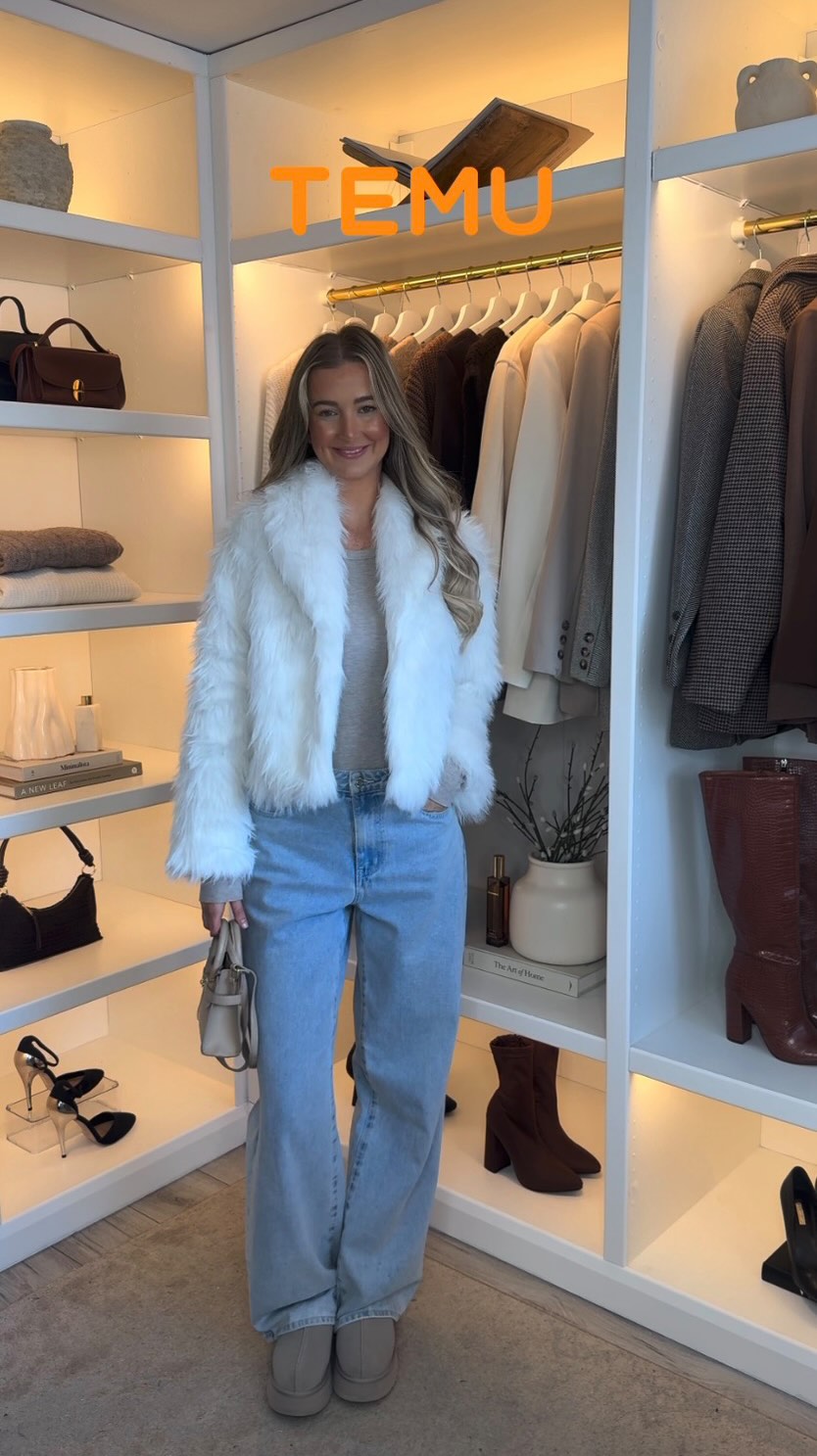 Shoptemu Facebook ad: Temu Faux Fur Coats