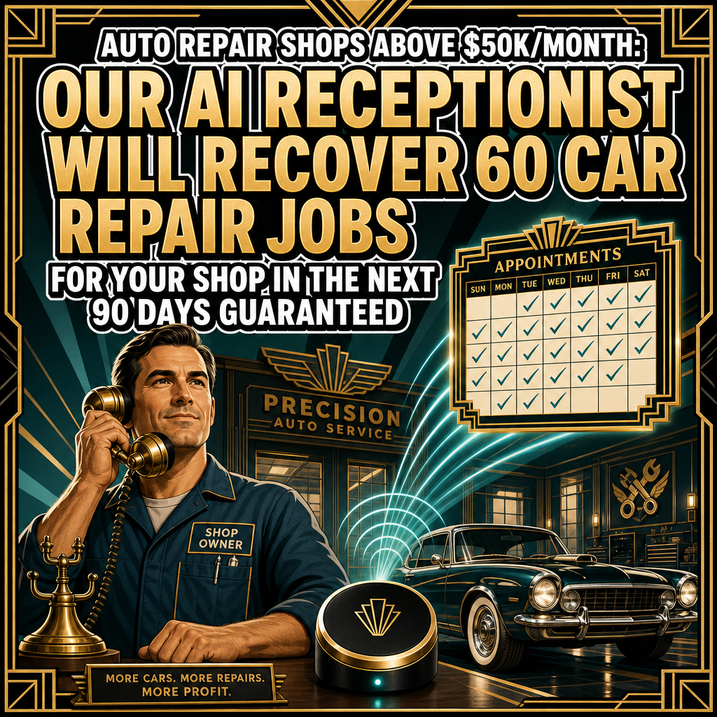 Vybe Media Facebook ad: Auto Repair Shops: Get 60 Repair Jobs In 90 Days Guaranteed