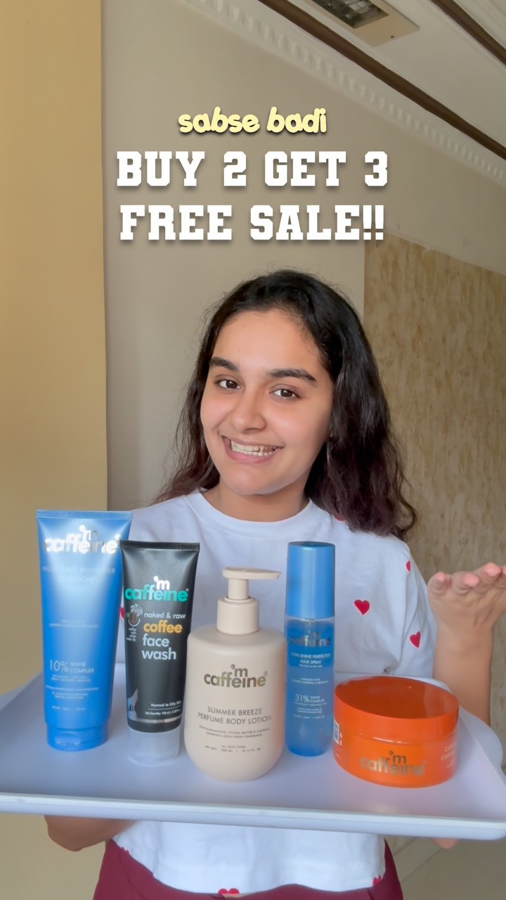 MCaffeine Facebook ad: BUY 2 GET 3 FREE!