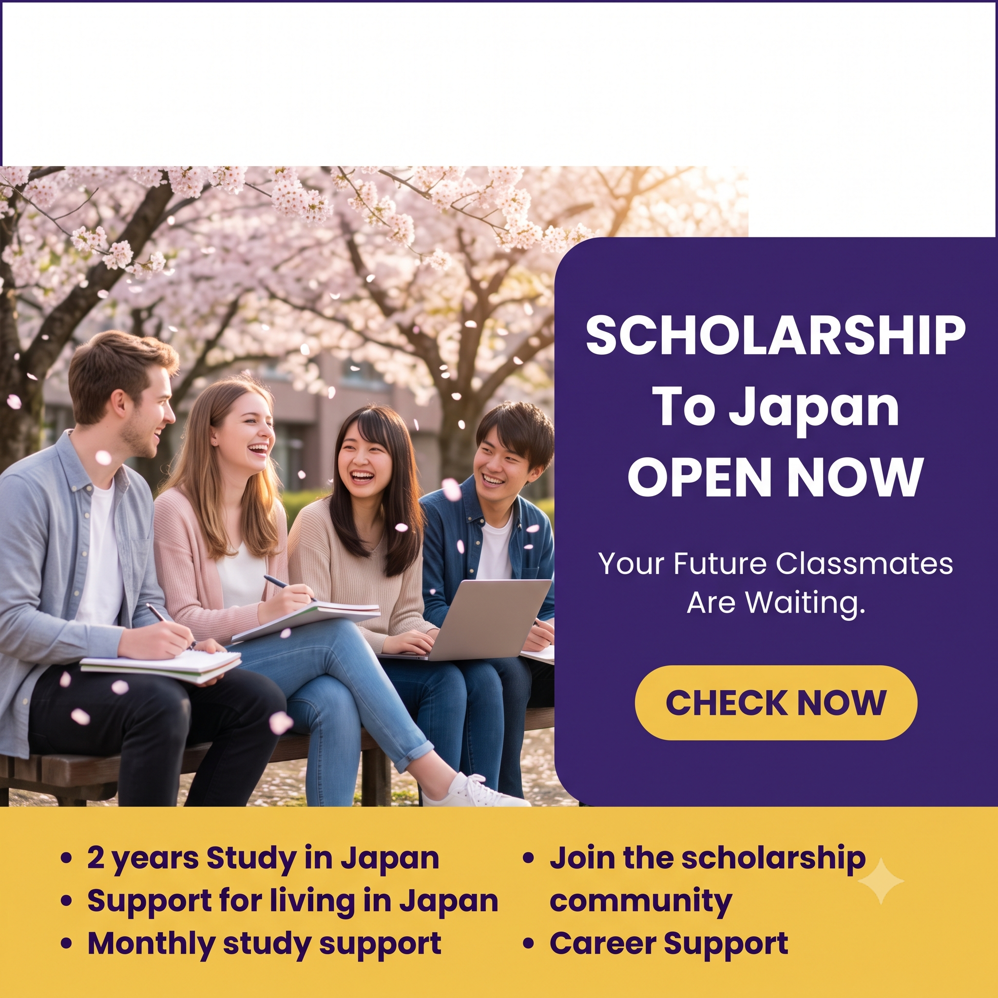 あけぼの奨学金 Akebono Scholarship Facebook ad: Invest in Your Future with Our Scholarship Program