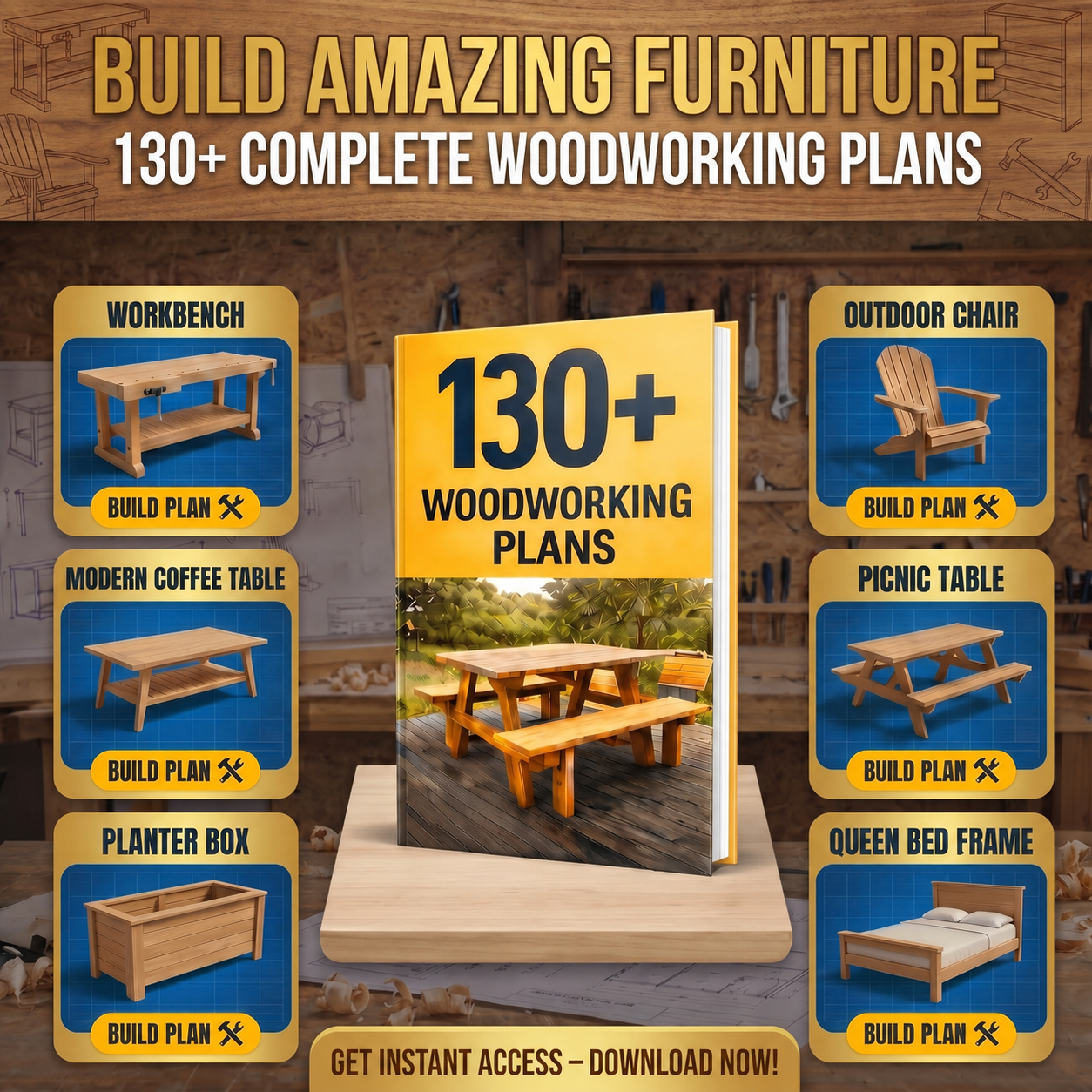 Craft Blueprints Facebook ad