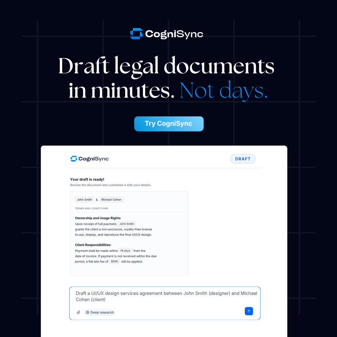 CogniSync AI Facebook ad: AI Built for Solo Lawyers, $69/month