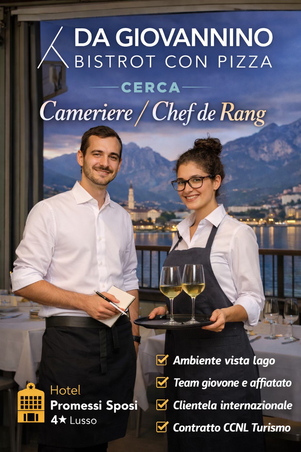 Da Giovannino Bistrot con pizza Facebook ad: Cameriere o Chef de Rang? Unisciti al nostro Team