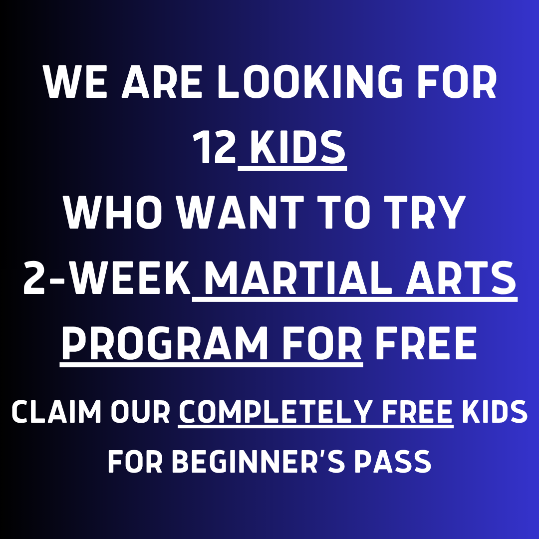 Mount Pleasant Family Martial Arts Facebook ad: 2 Week FREE TRIAL for KIDS