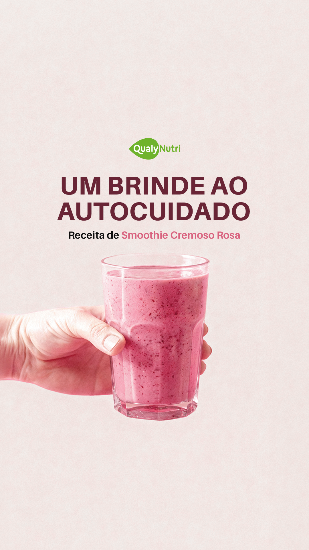QualyNutri Facebook ad: Um brinde ao autocuidado