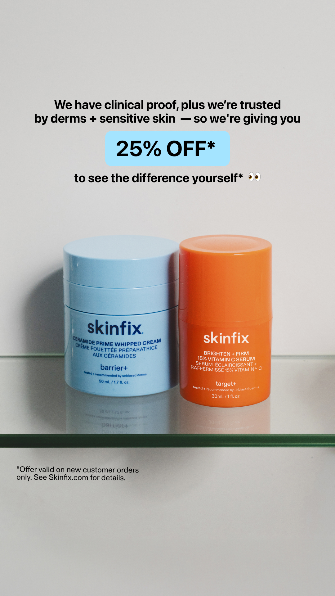 Skinfix Inc. Facebook ad