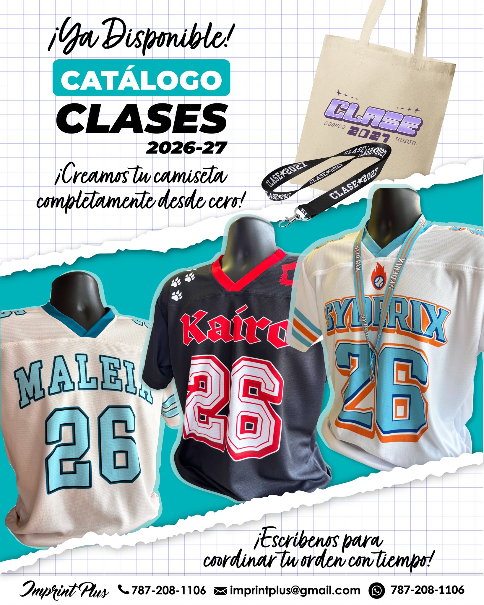Imprint Plus PR Facebook ad: ¡Catálogo de Clases 2026-27 ya disponible!