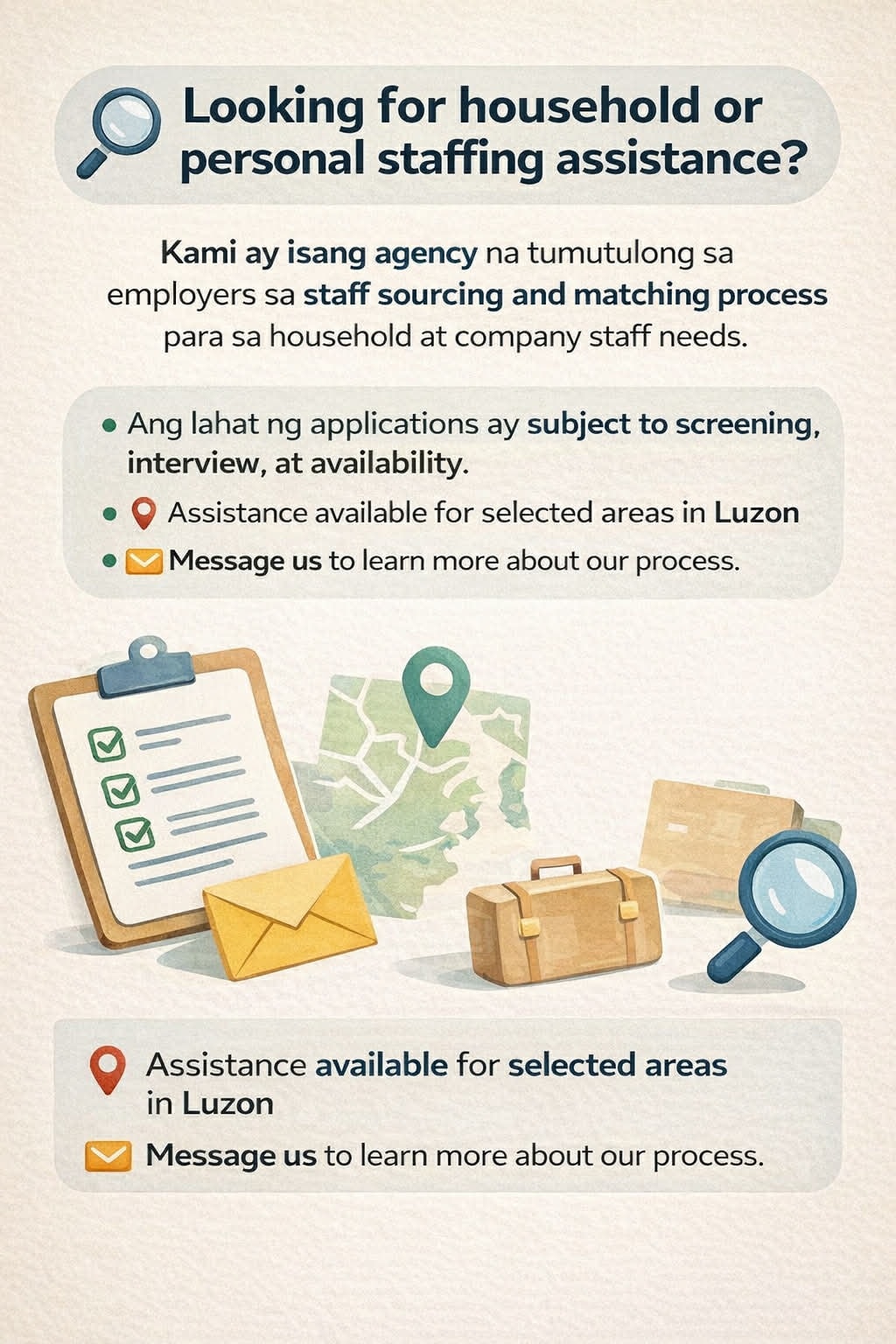 27th Manpower Agency Facebook ad: Looking for household or personal staffing assistance?