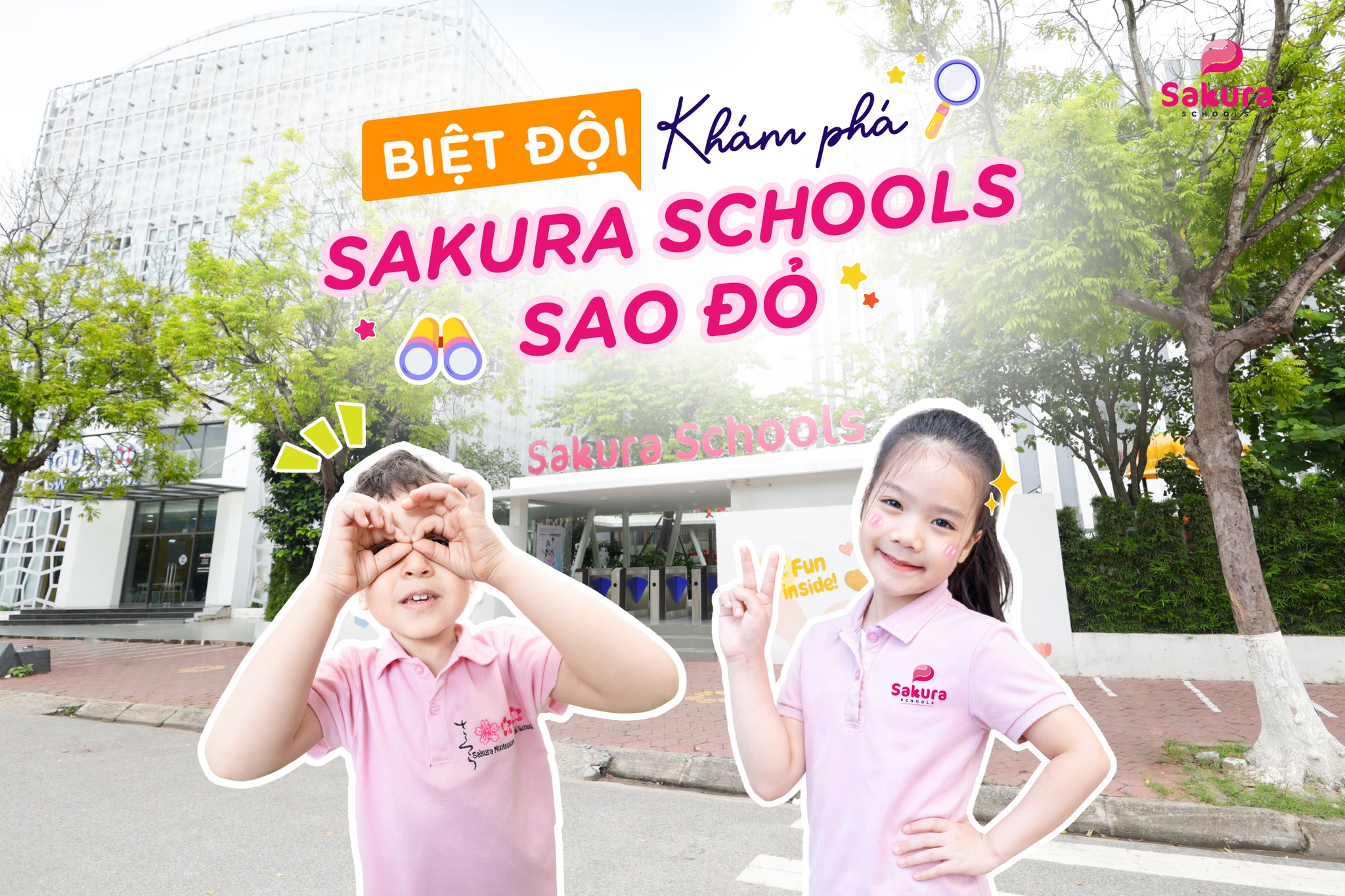 Sakura Schools Facebook ad: GÓC NÀO CŨNG XINH - CHECK-IN LÀ ĐỈNH