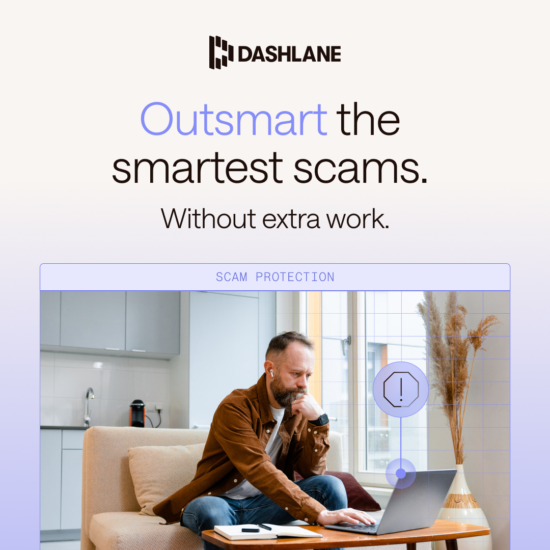 Dashlane Facebook ad