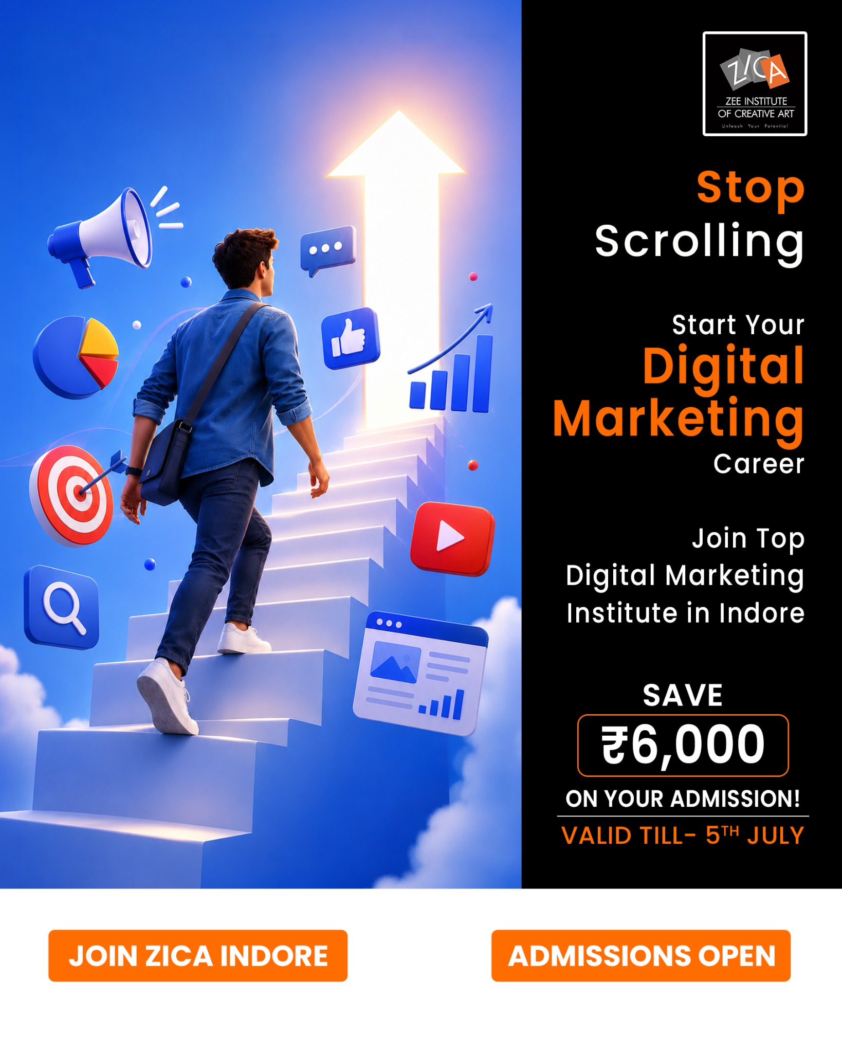 ZICA Institute, Indore Facebook ad