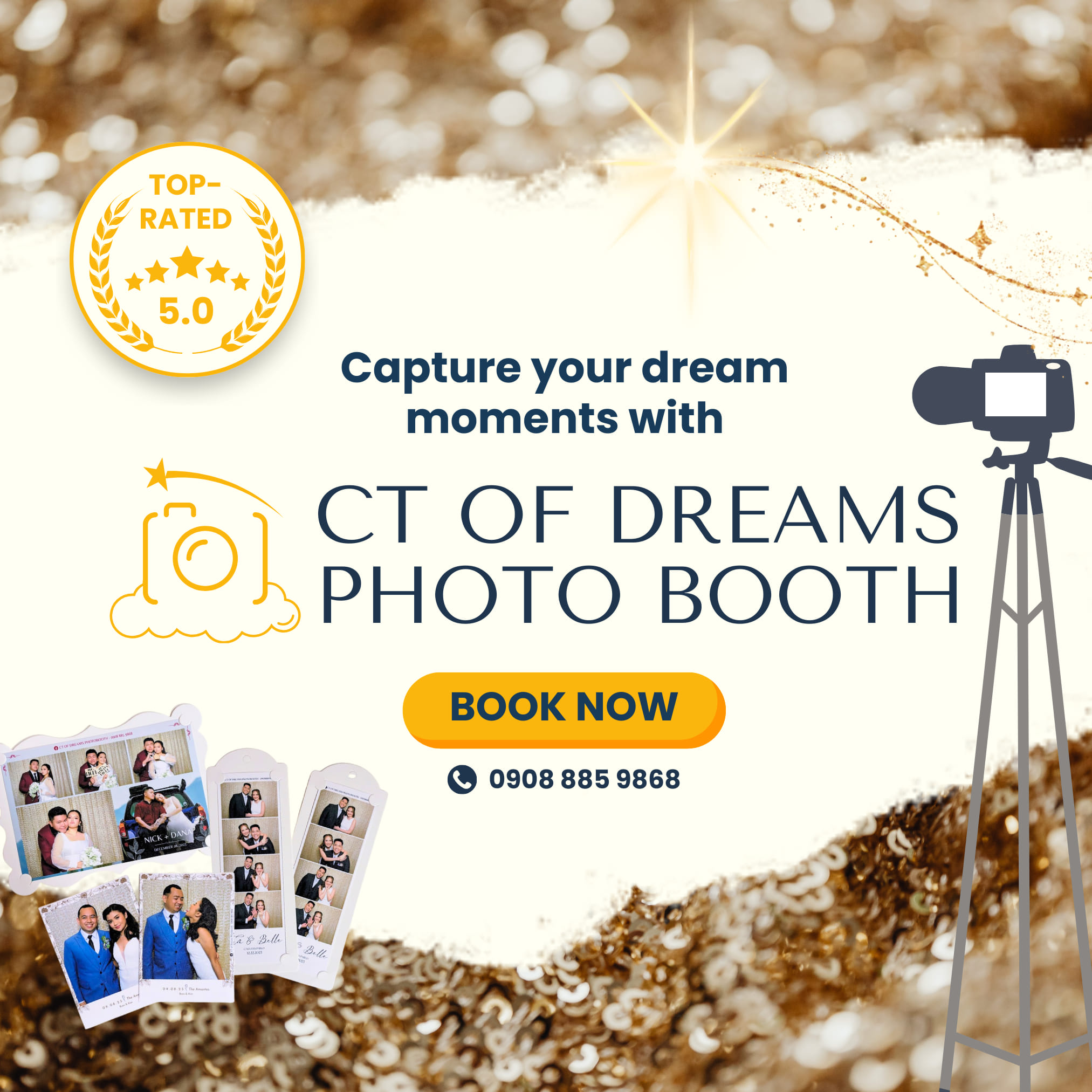 CT of Dreams Photobooth Facebook ad: ๐๐จ๐จ๐ค๐ข๐ง๐ ๐ญ๐จ ๐๐๐ ๐ฌ๐จ๐ฆ๐ ๐๐ฑ๐ญ๐ซ๐ ๐๐ฎ๐ง ๐ญ๐จโฆ