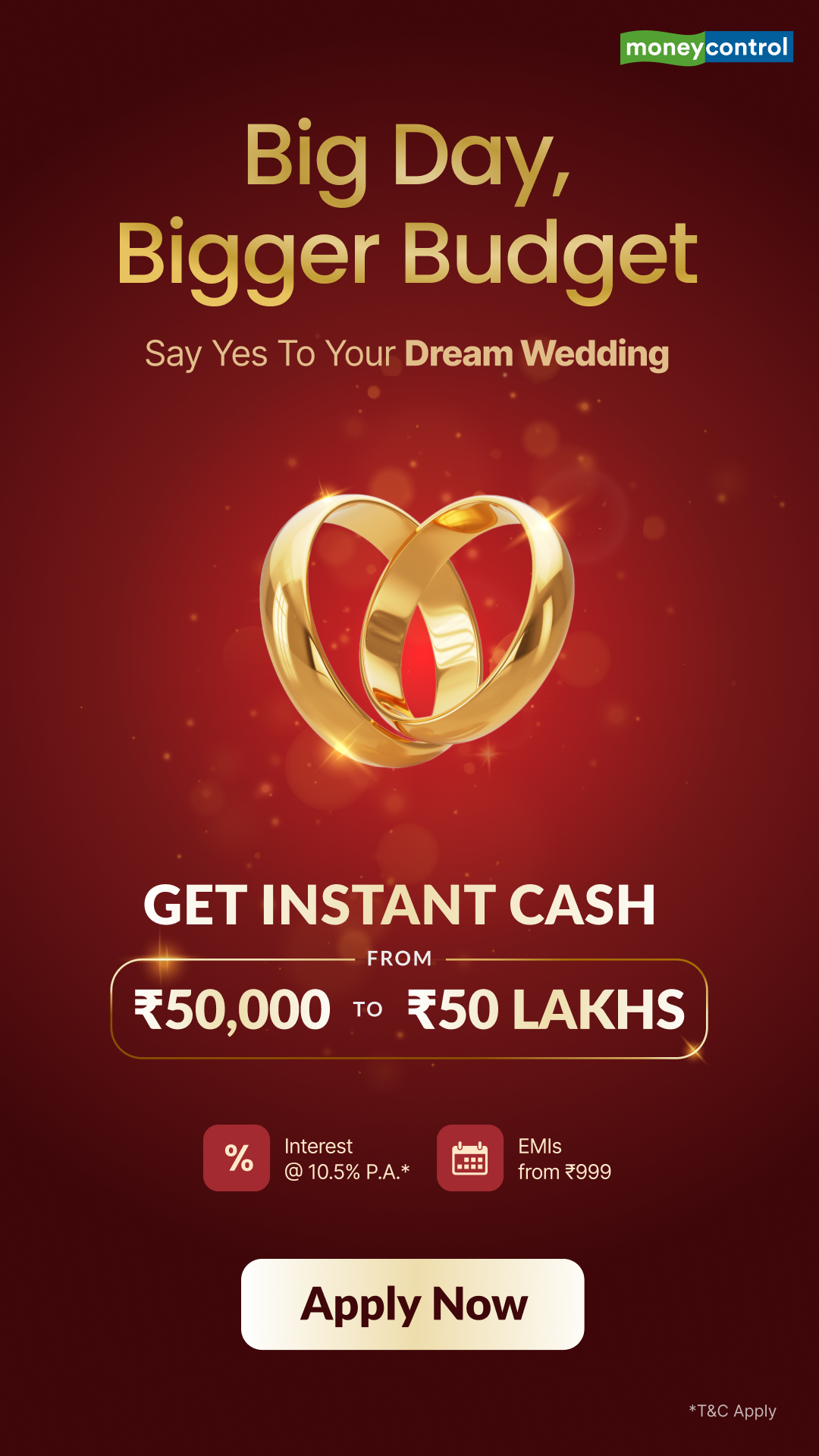 Instant Loans by Moneycontrol Facebook ad