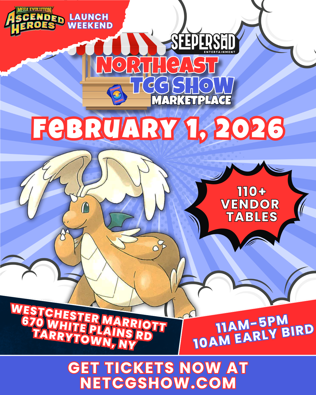LI TCG SHOW Facebook ad: NE TCG Show Marketplace - Feb 1, 2026 - Eventeny