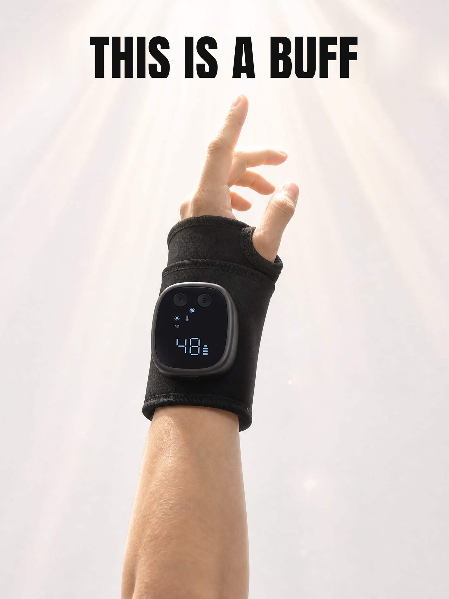 AimRest Facebook ad: Warm, responsive hands before you even queue up.
