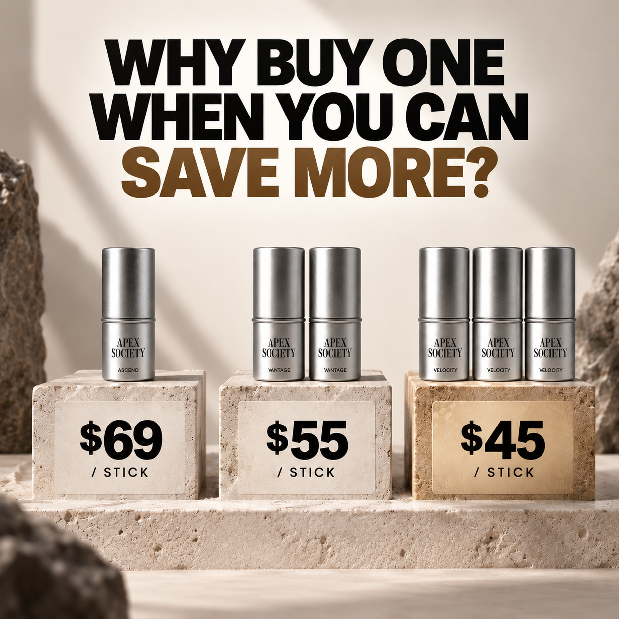 Apex Society - Solid Cologne Stick Facebook ad: Don't Miss Your $20 Off