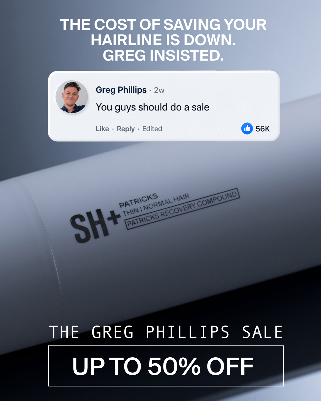 PATRICKS Facebook ad