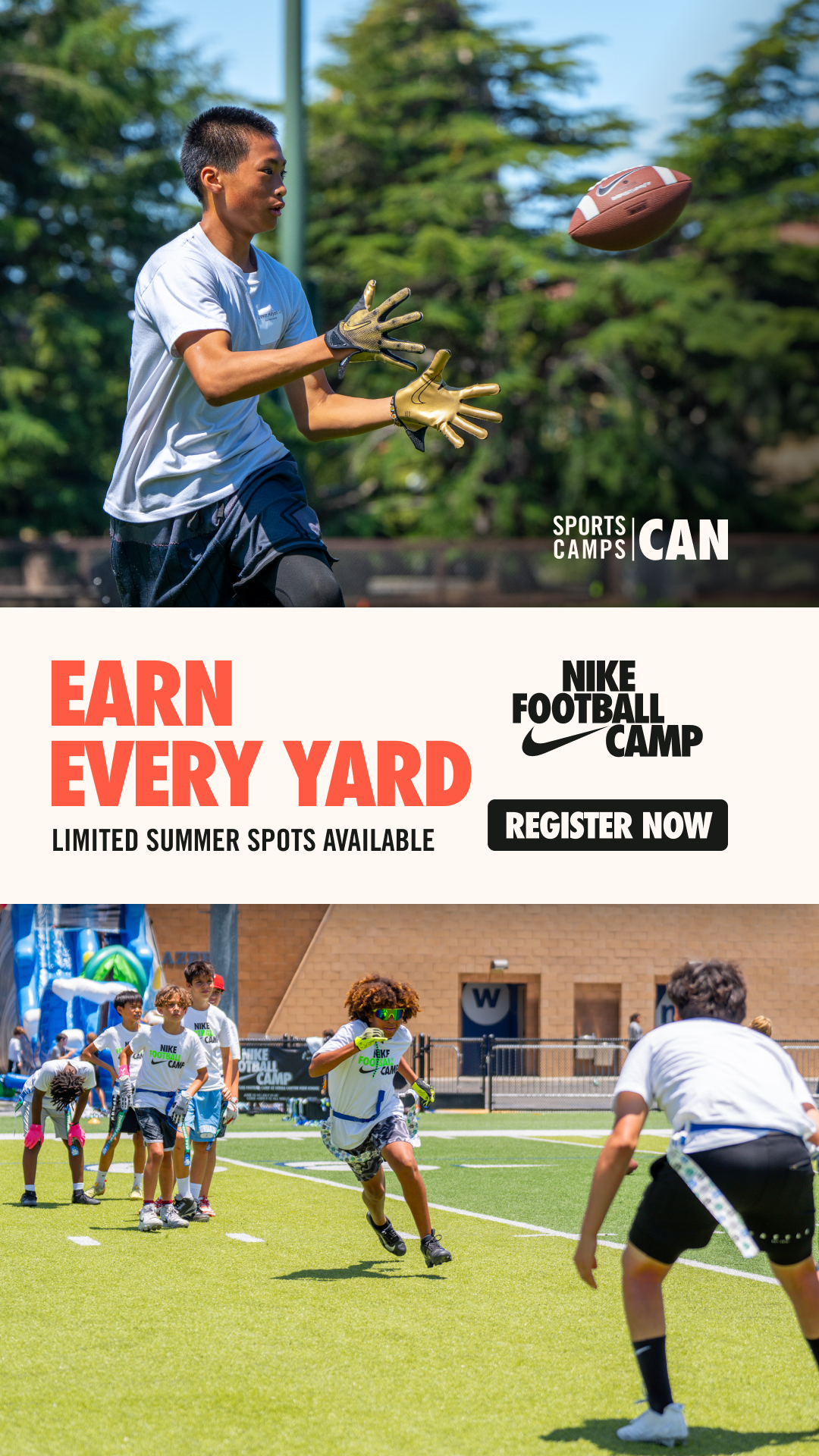 Nike Sports Camps Canada Facebook ad