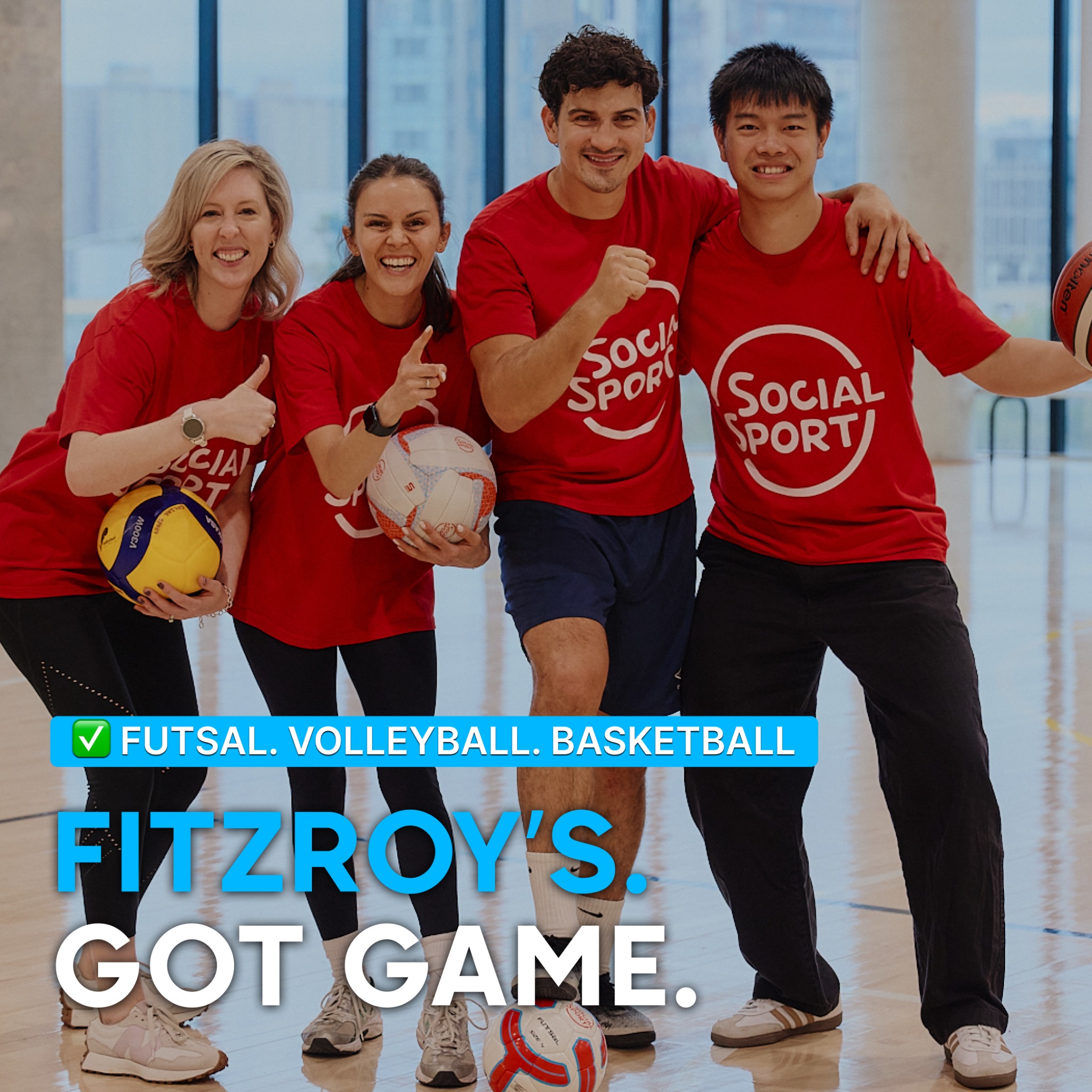 Social Sport Facebook ad: Social Sport comes to Fitzroy - we have…